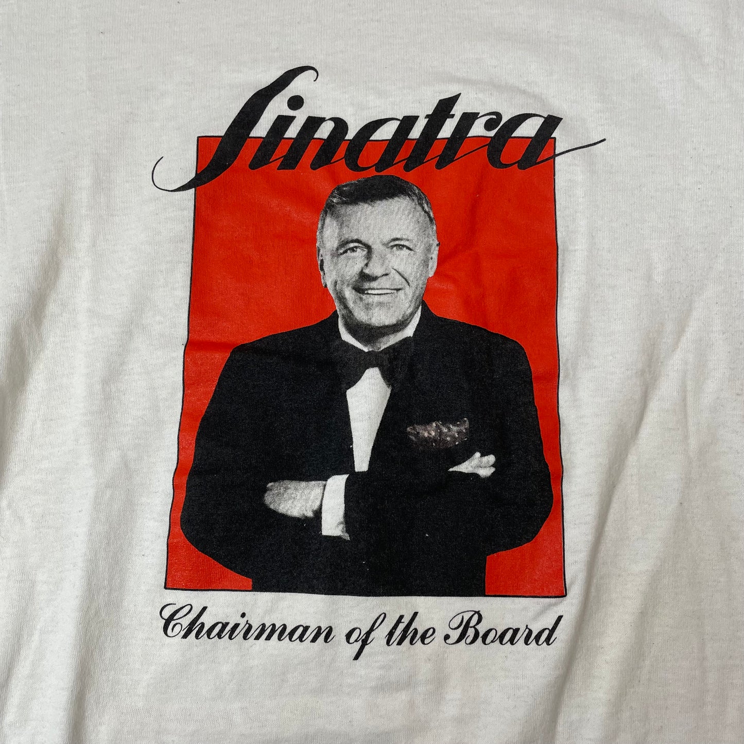 (XL) Vintage 1990s Screenstars Sinatra Chairman of the Board Tshirt weiß