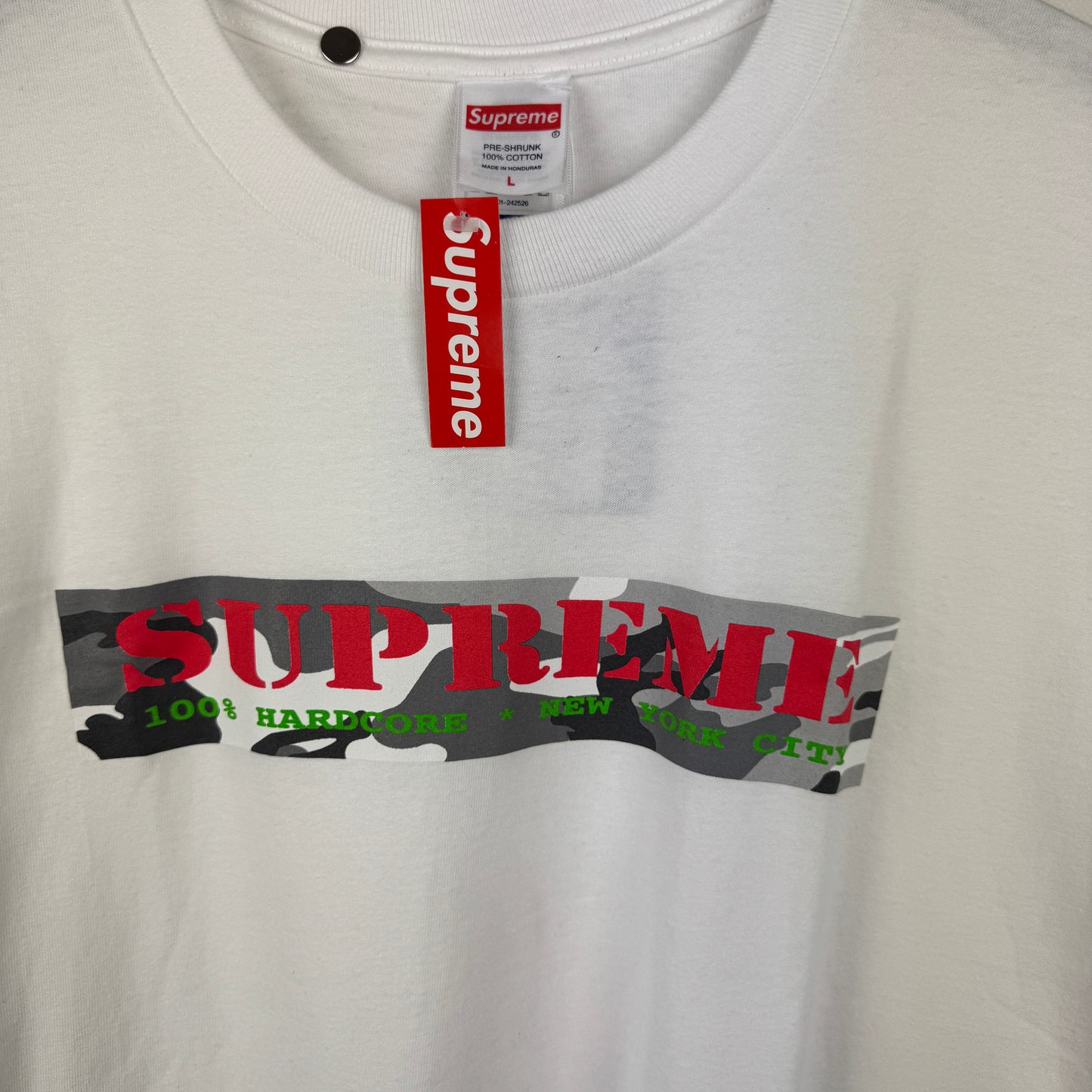 (L) SUPREME CAMO BOXLOGO T-SHIRT