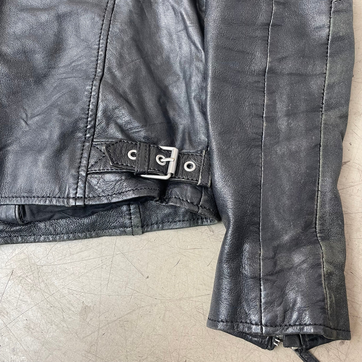 (S) Gipsy Biker Lederjacke slim fit schwarz Damen