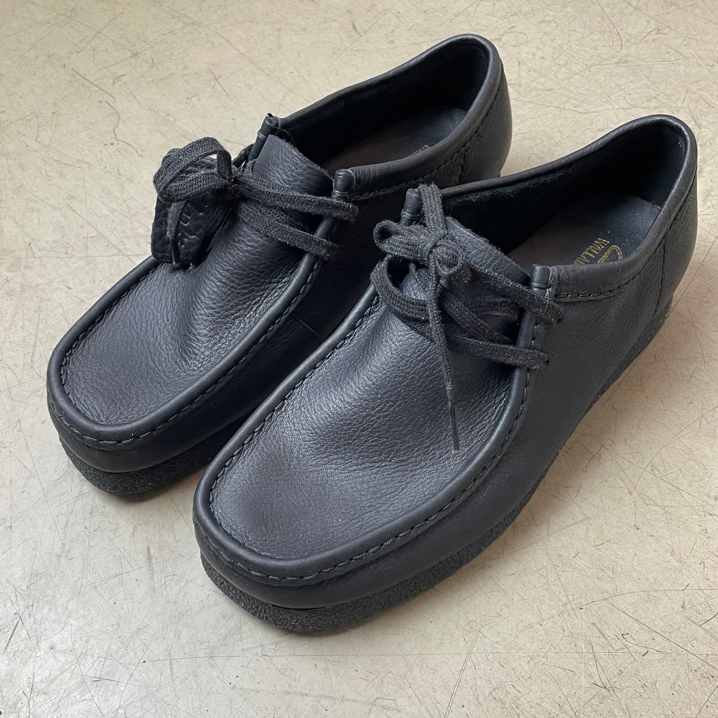 (41) Clarks Wallabee Sneaker Leder Schuh schwarz