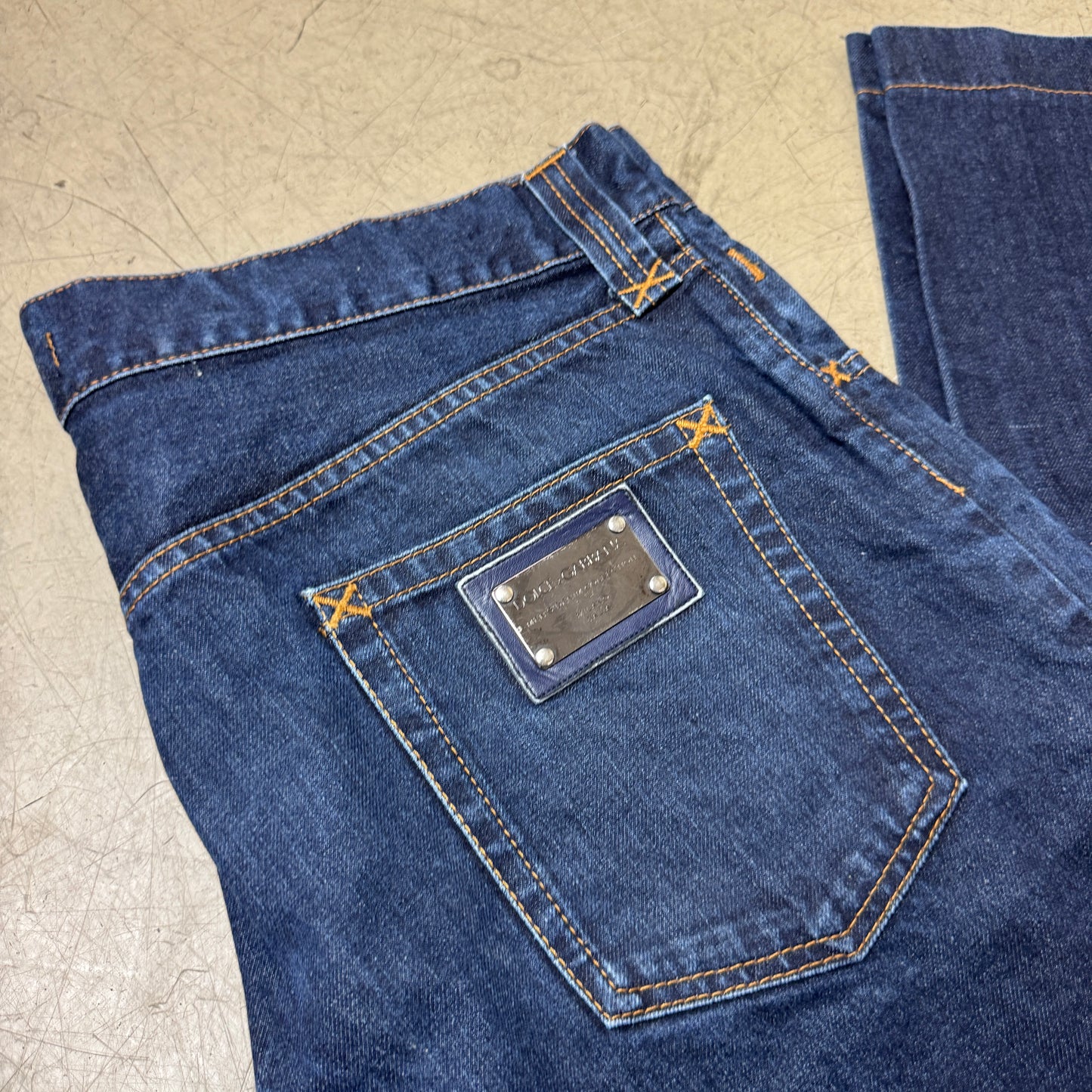 (XL) 2000s Dolce & Gabbana Jeanshose dunkelblau Navy 50