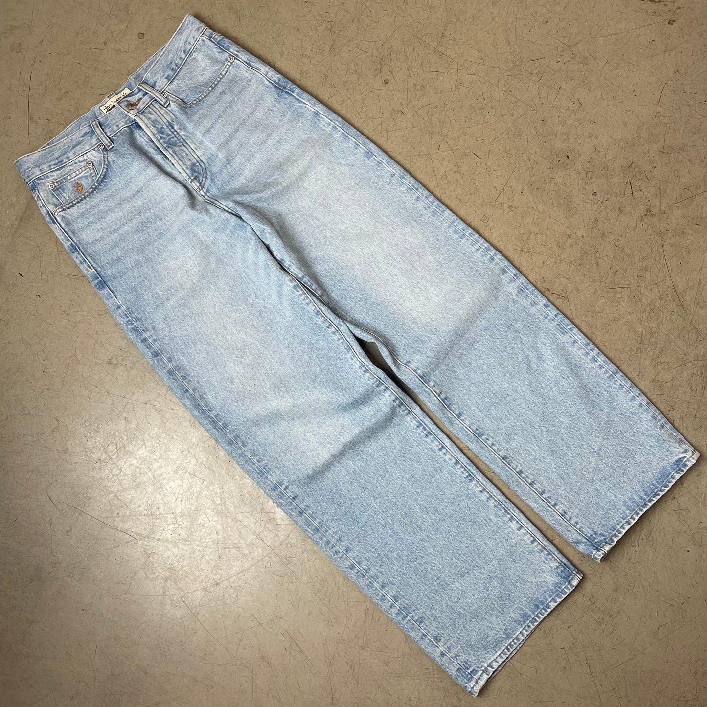 (M) Stüssy Jeanshose Denim straight cut hellblau W30