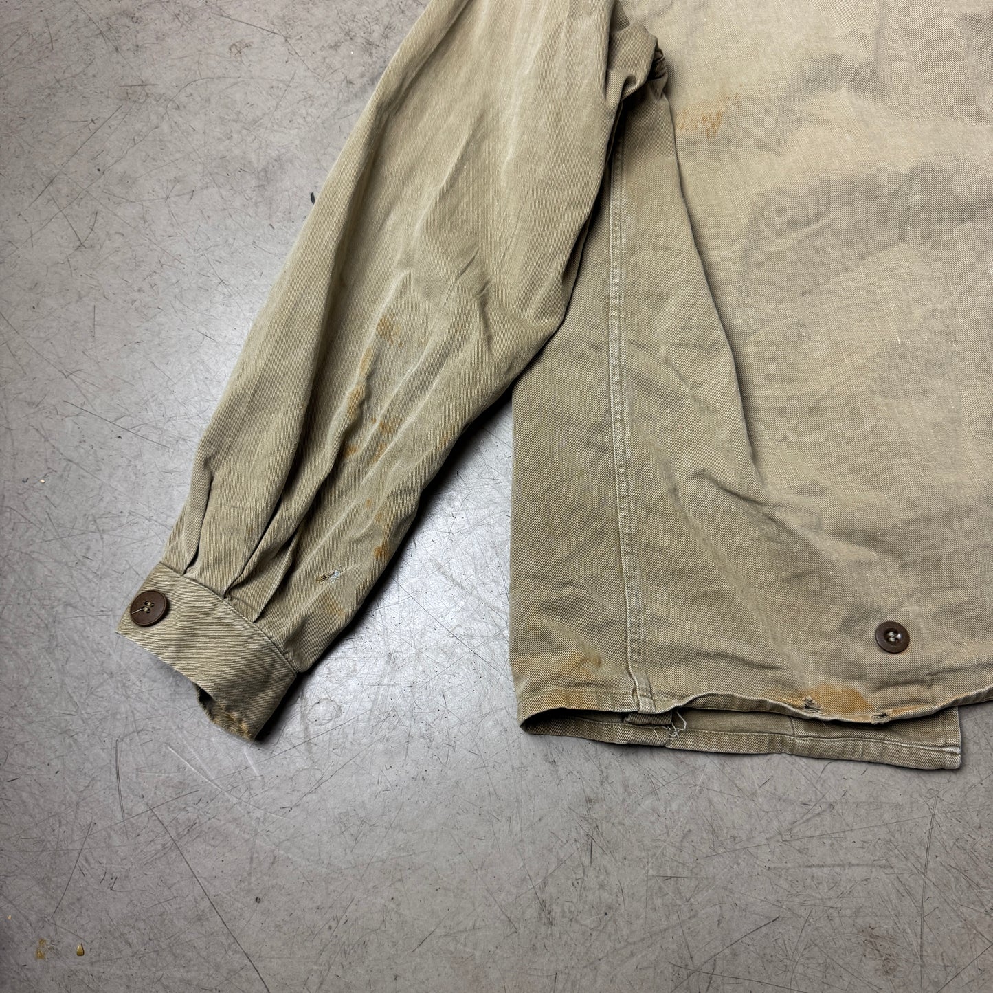 (M) Rare 1960s DDR Repaired Work Shirt