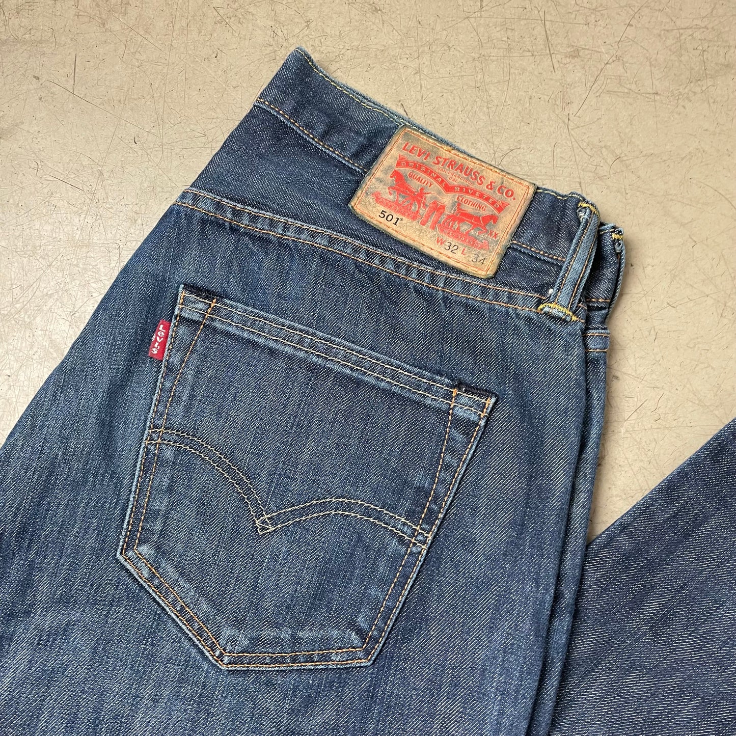 (M) 501 Levi’s Jeanshose blau W32L34