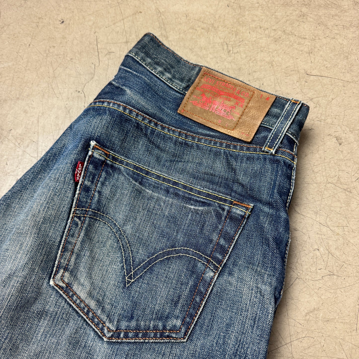 (L) Rare Faded Levi‘s 501 Jeanshose W34/L36