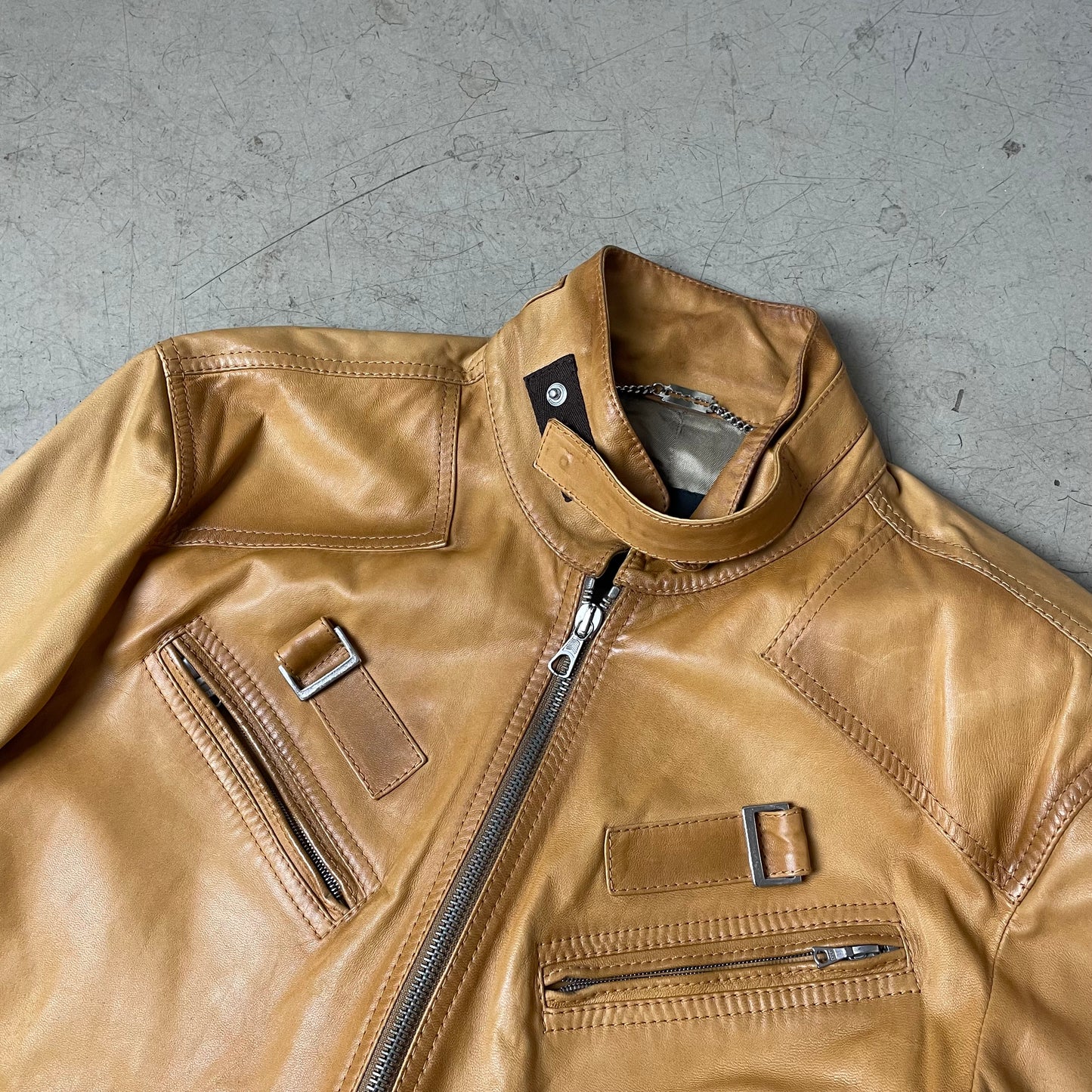 (M) Richmond X Lederjacke braun