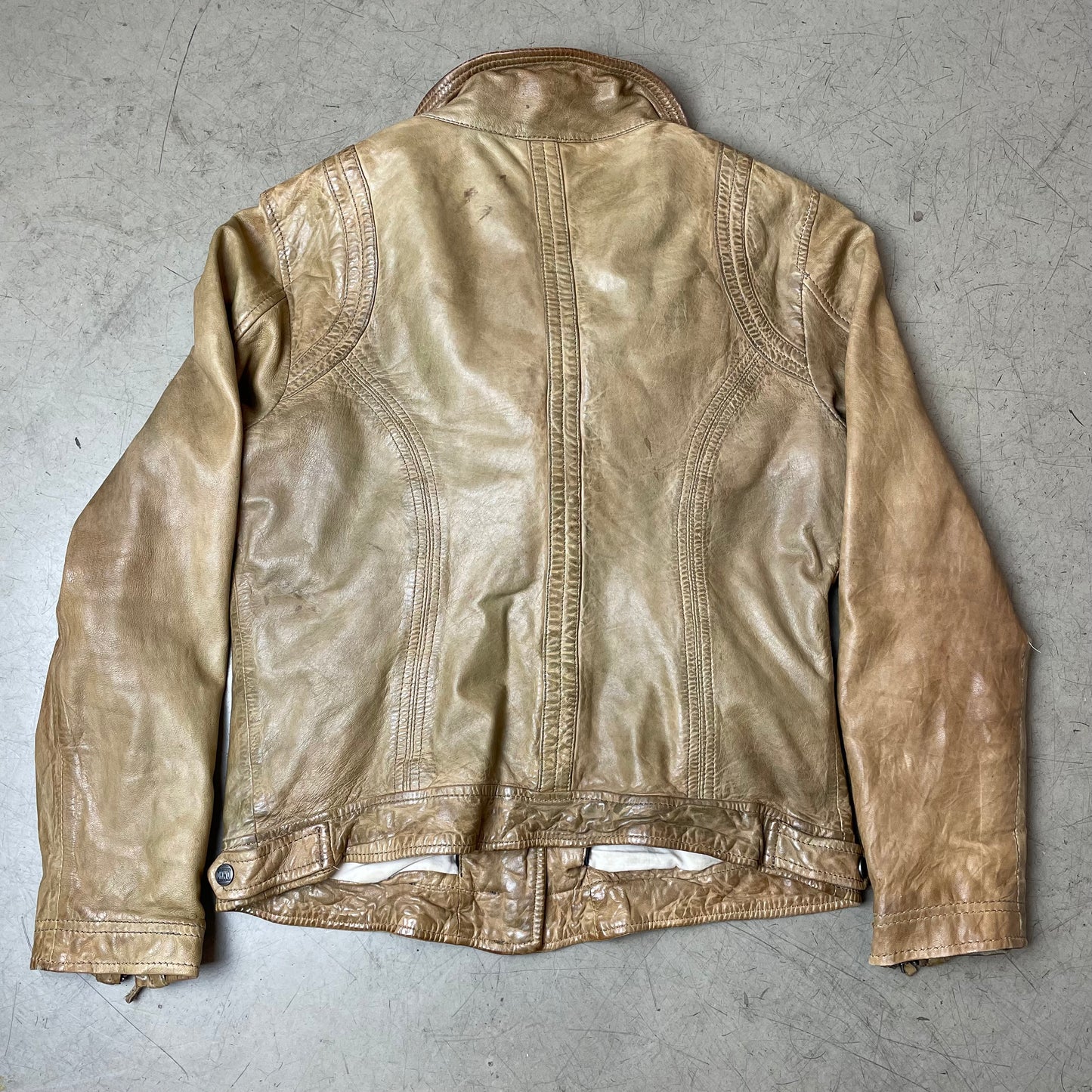 (XL) Wmn 2000s Oakwood Lederjacke beige braun
