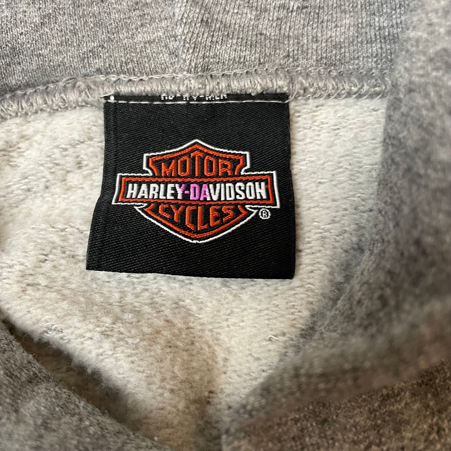 (M) 2017 Harley Davidson Big Logo Hoodie grau Pocono Mountain