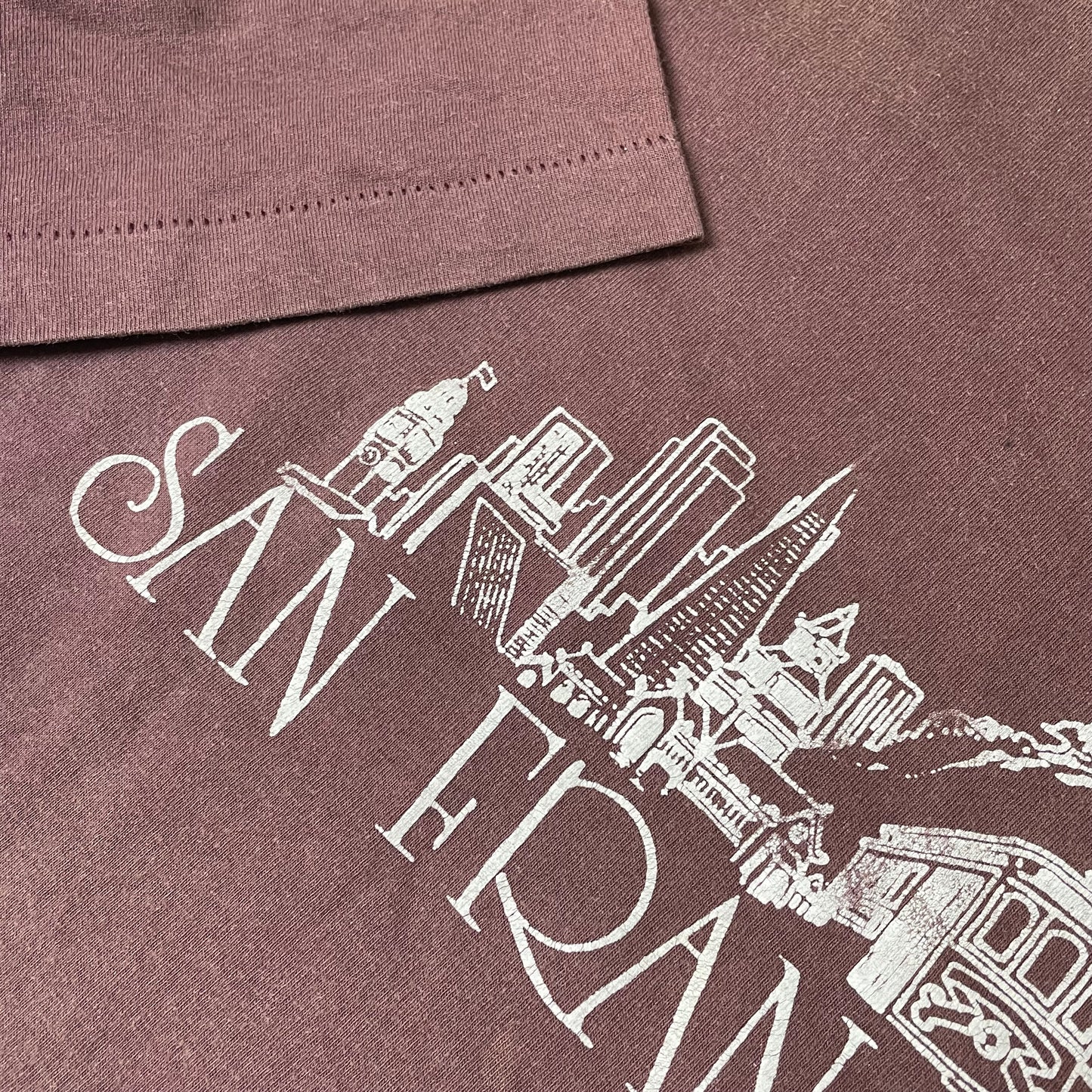 (XL) 1990s Softee Single Stitch Souvenir San Francisco Tshirt Faded braun