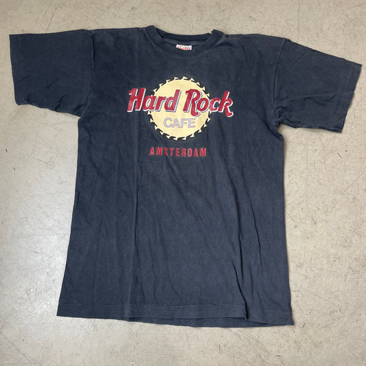 (M) Vintage Hard Rock Café Amsterdam Tshirt schwarz