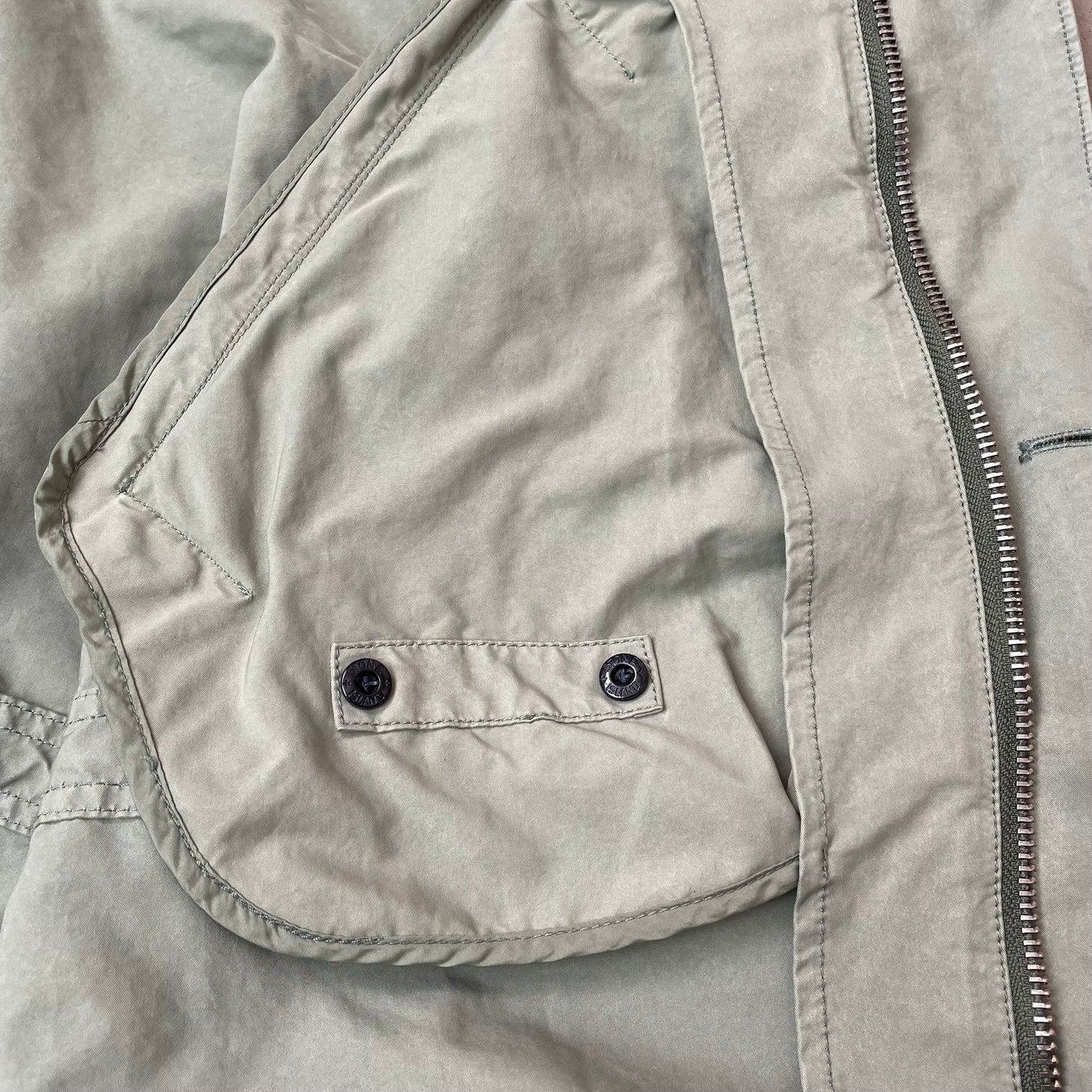 (M-L) Stone Island Parka Jacke grün oliv