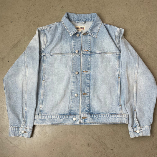 (M) Stüssy Work Gear Jeansjacke faded hellblau Denim Jacket