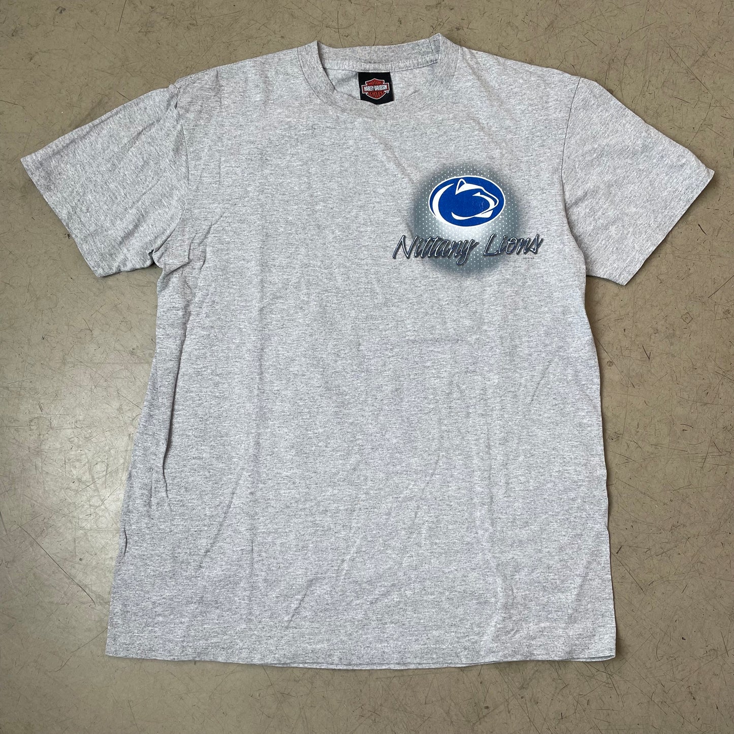 (L) Harley Davidson Tshirt grau Lions