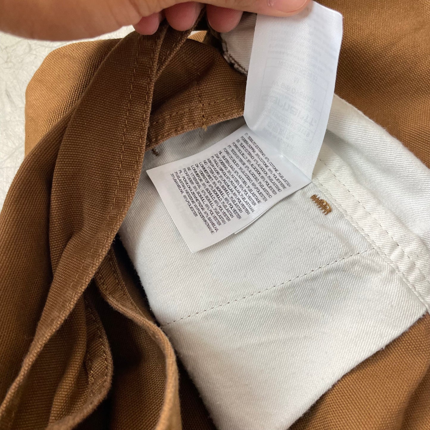 (M) Carhartt Work in Progress WIP Overall Dungaree braun
