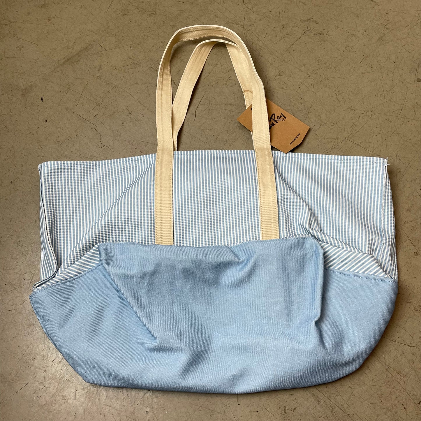 Karhu x Stan Ray Fusion XT Hickory Striped Tote Bag hellblau Creme