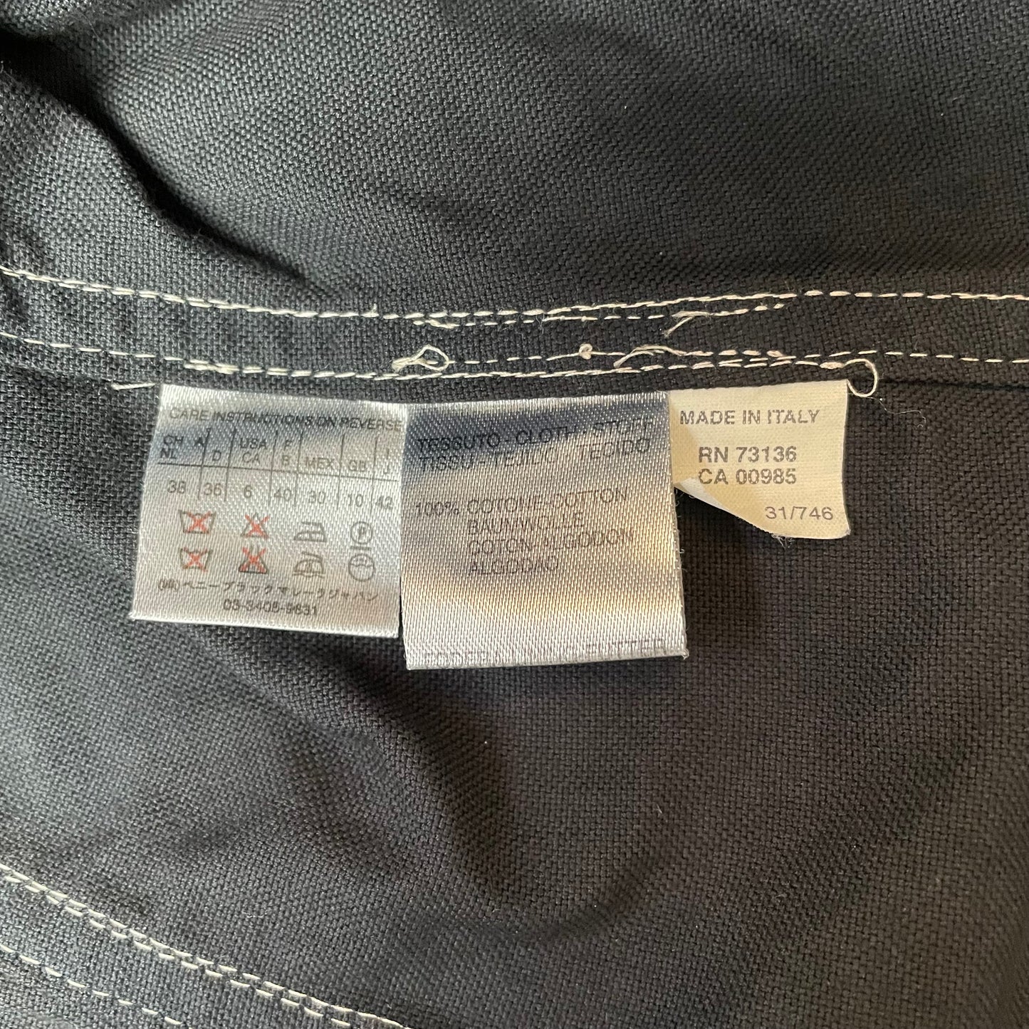 (S-M) Marella Wmn Jacke schwarz Kontrastnähte