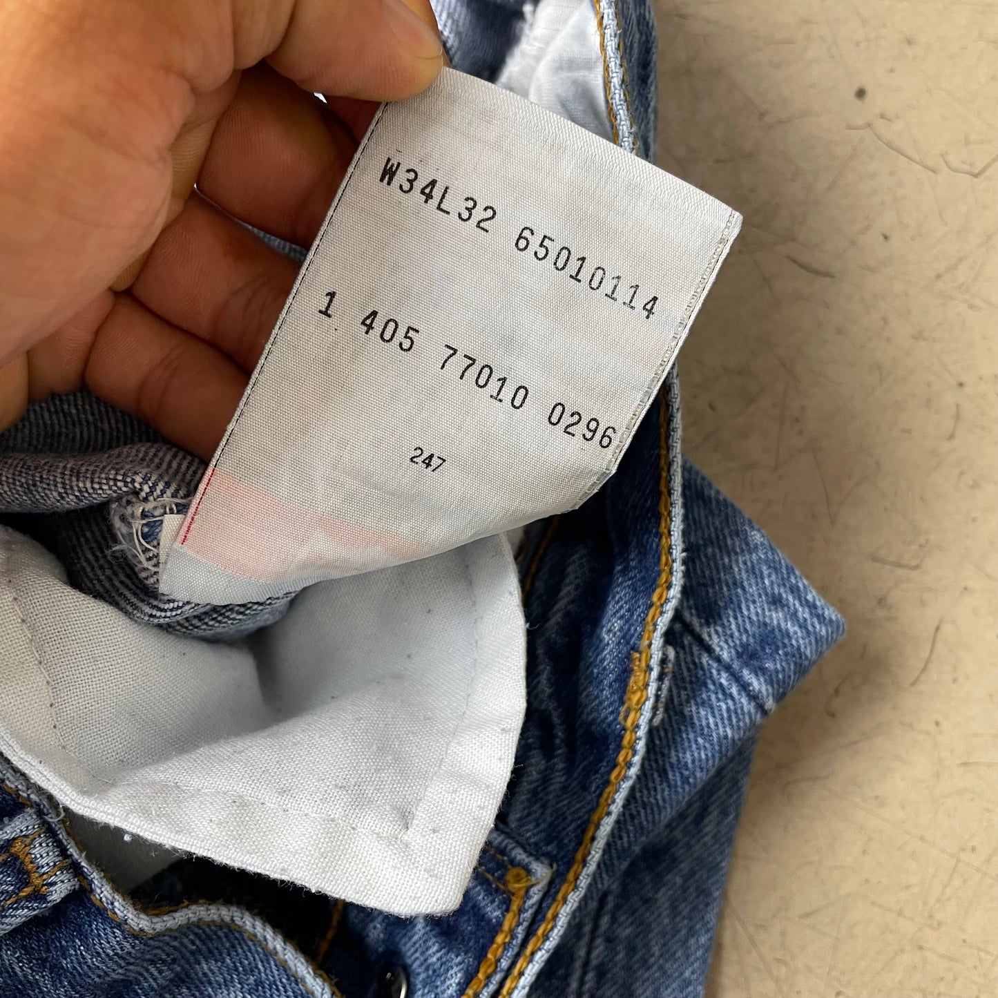 (L) Levi’s 501 Jeanshose hellblau W34L32