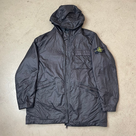 (M-L) Stone Island Parka Jacke schwarz