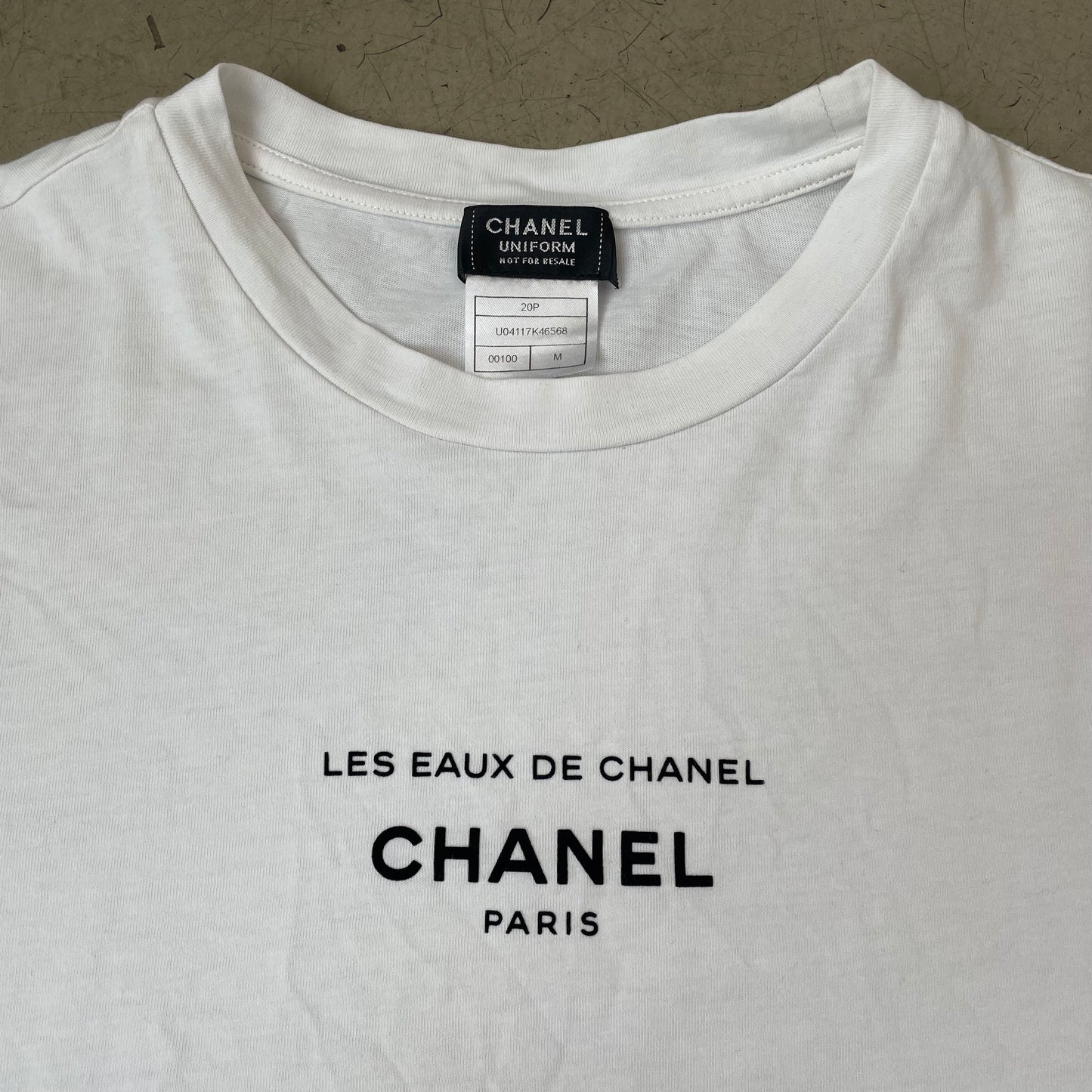 (M) Chanel Uniforms Logo Longsleeve schwarz weiß