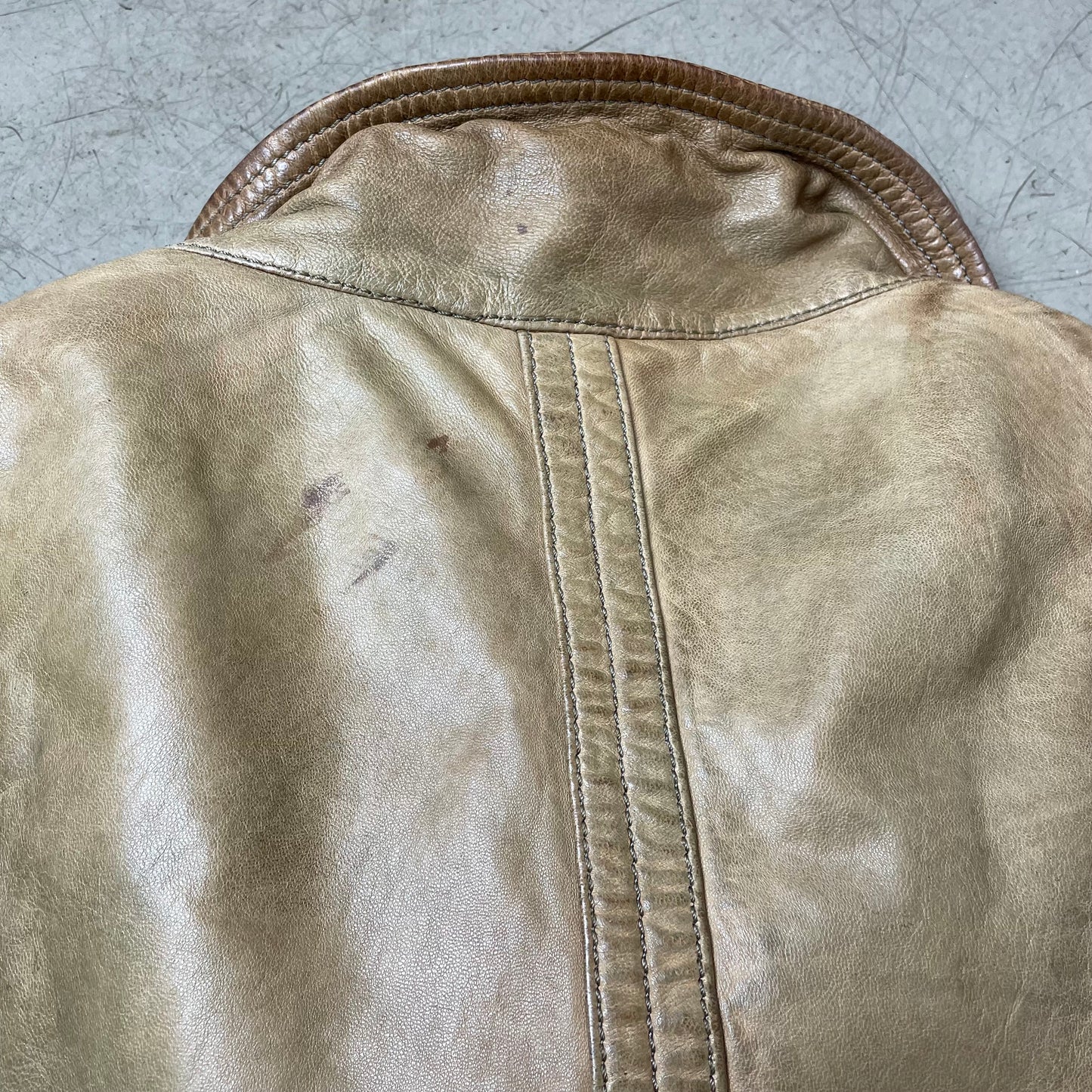 (XL) Wmn 2000s Oakwood Lederjacke beige braun