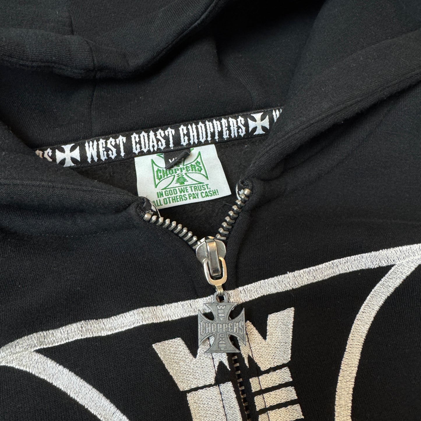 (XXL) Rare 2000s Choppers Big Logo Zip Hoodie