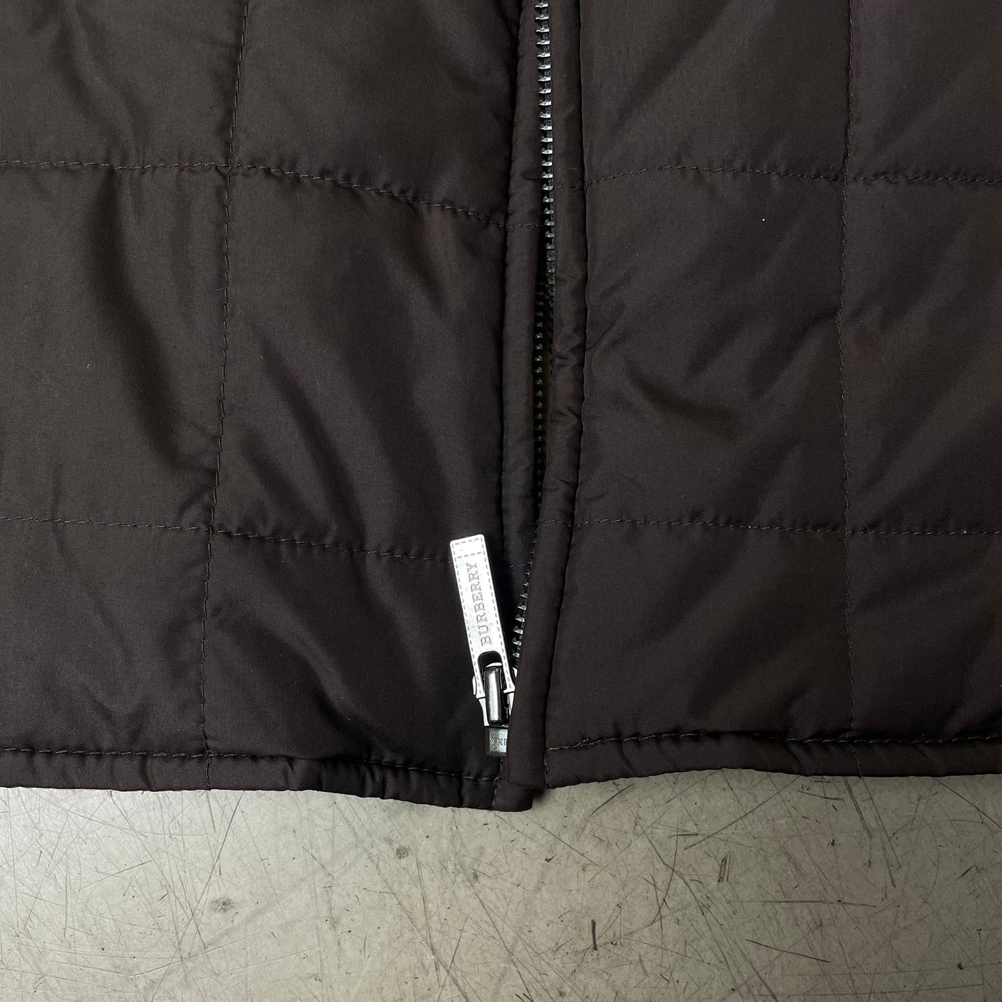 (M) Burberry London Steppweste braun beige kariert 50