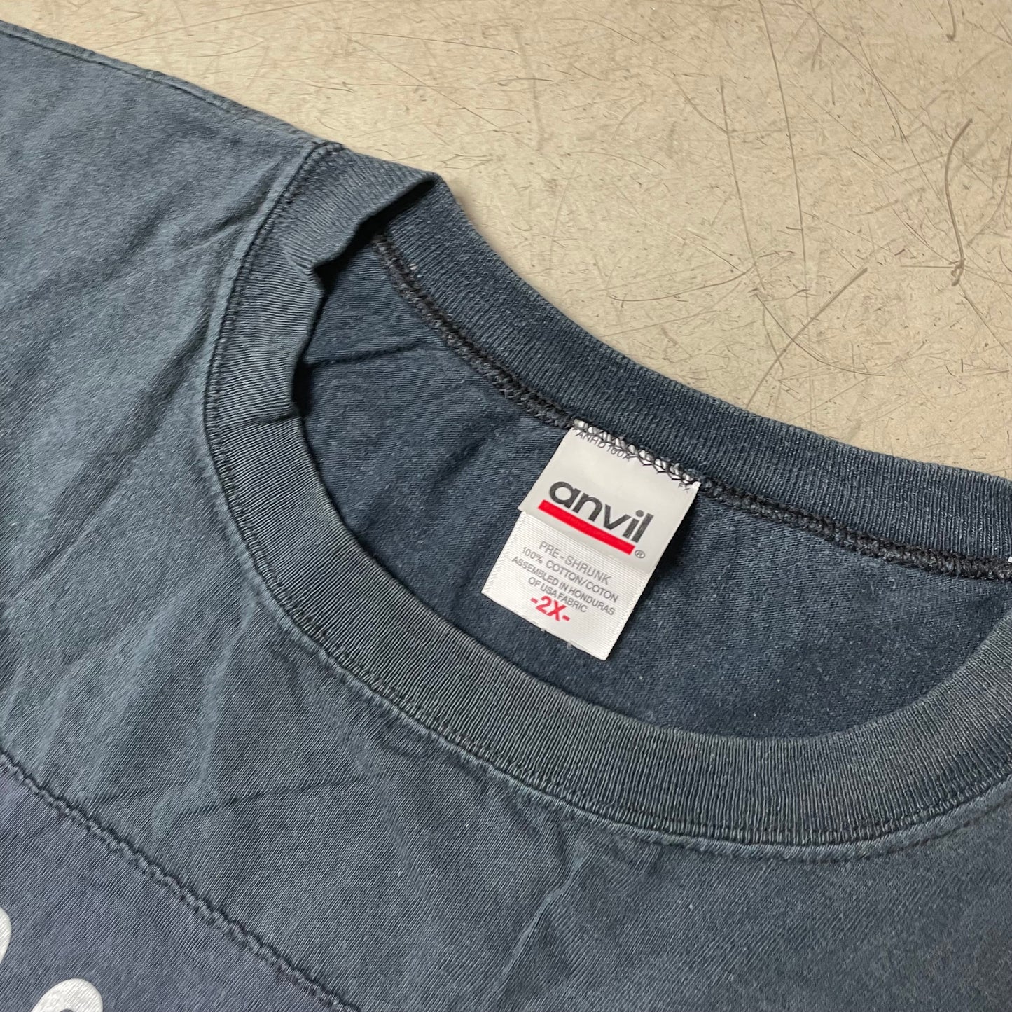 (XXL) Anvil Tüv Quote Sleevless Tshirt faded black