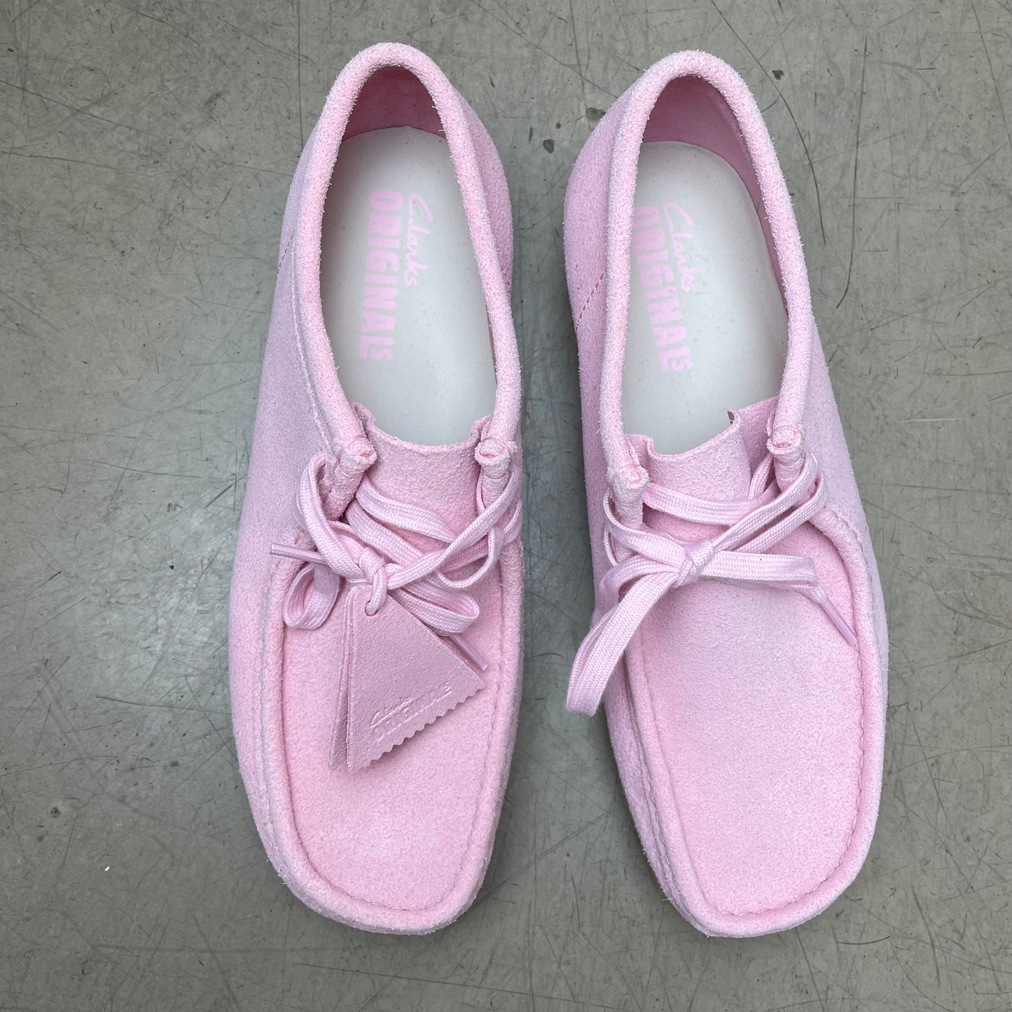 (41) Clarks Wallabee rosa Wildleder Sneaker Schuh