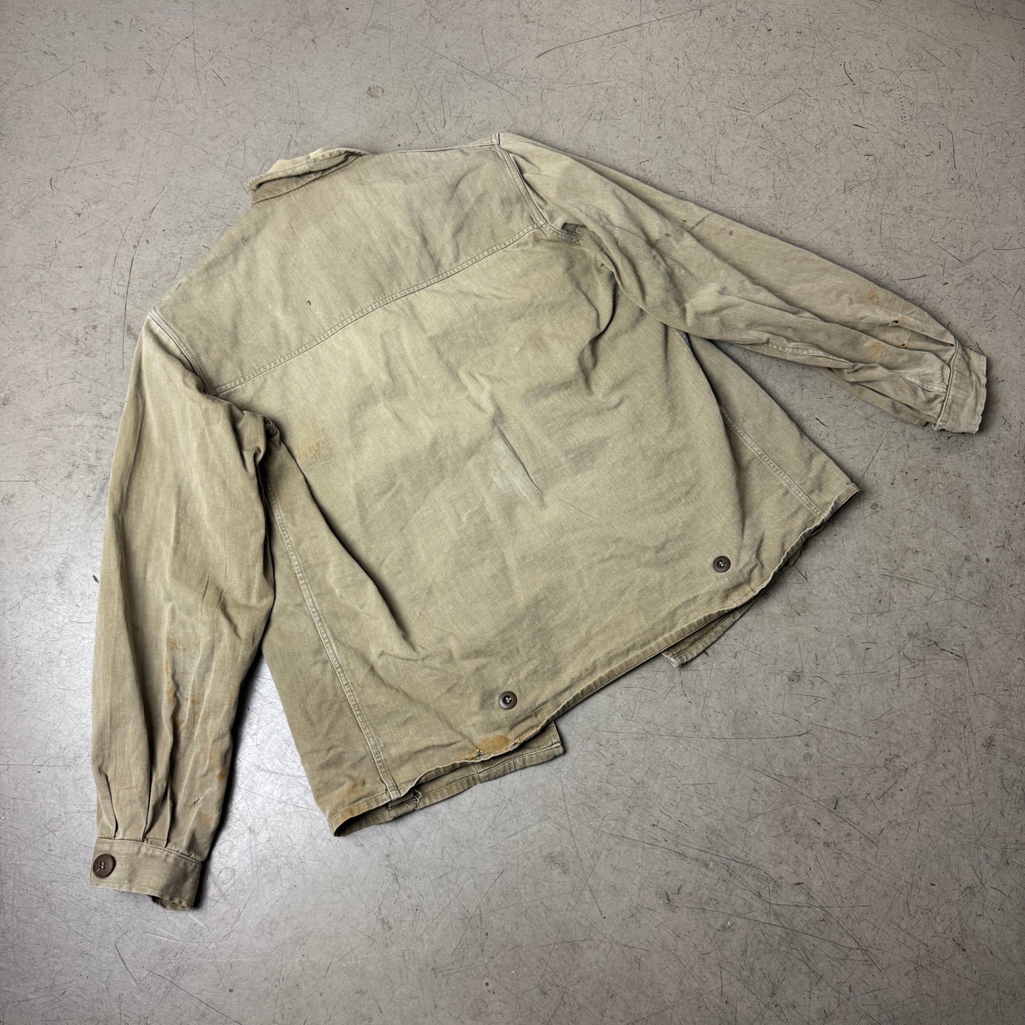 (M) Rare 1960s DDR Repaired Work Shirt