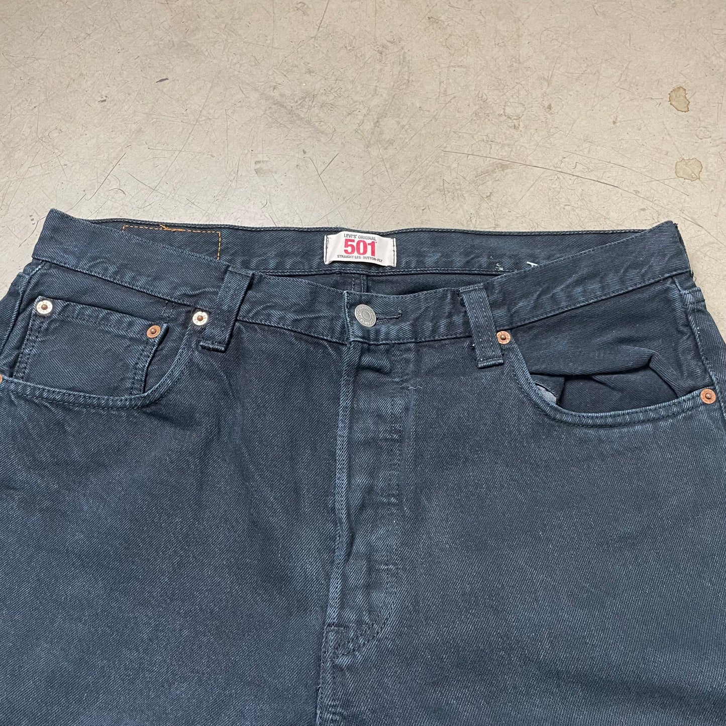 (XL) Levi’s 501 Jeanshose schwarz W36L34