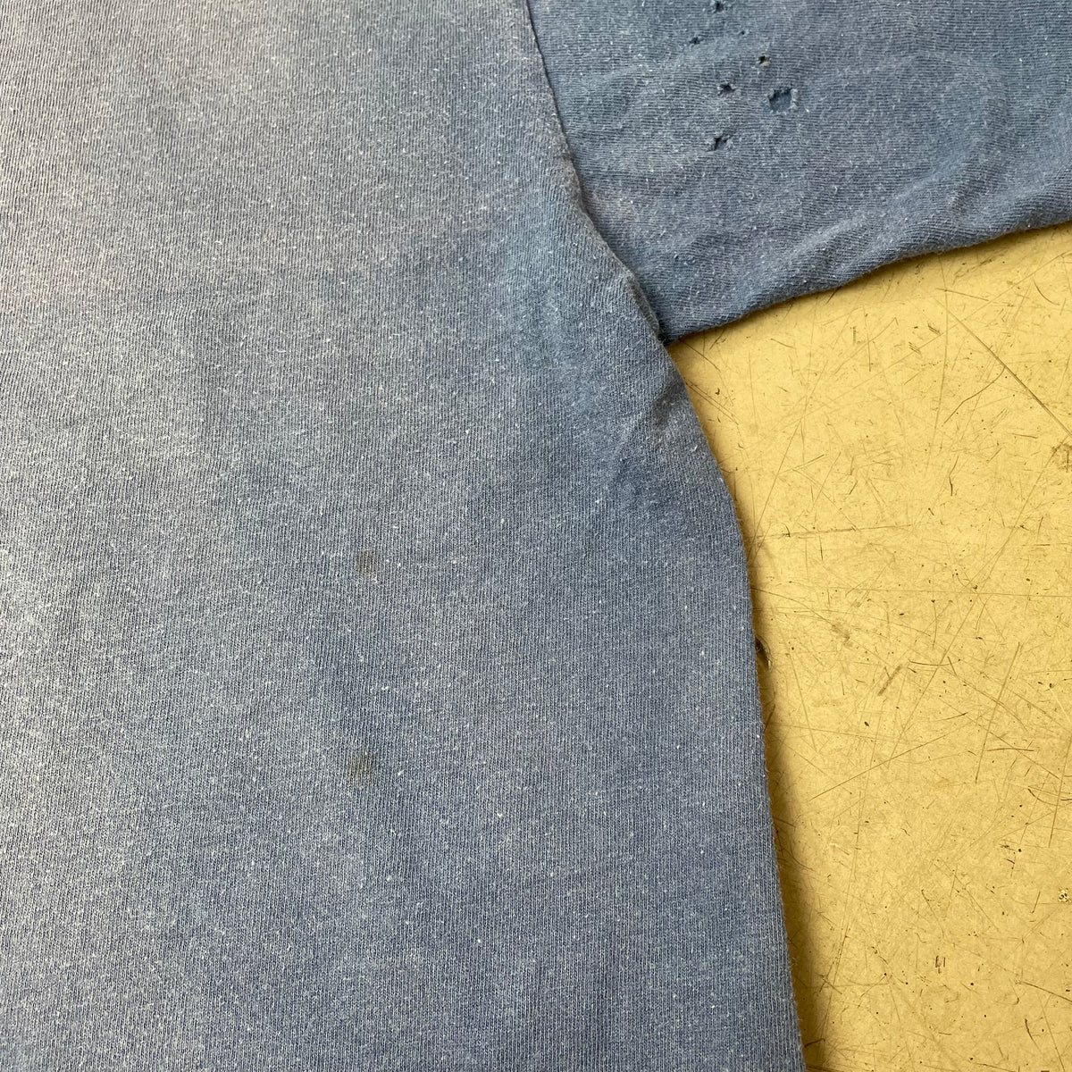(M) Vintage 1991 Nutmeg Twins Baseball Tshirt faded Blue Single Stitch