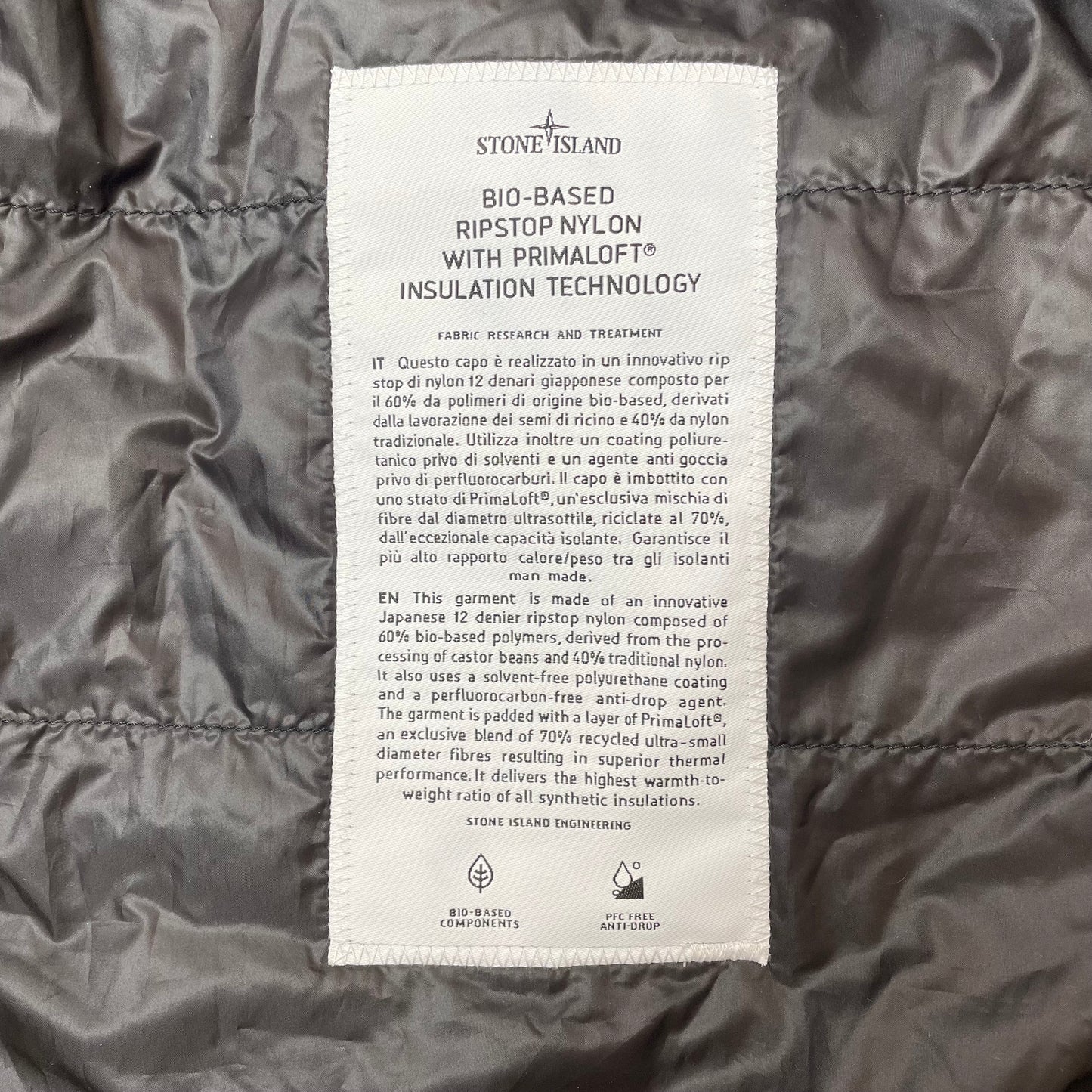 (M-L) Stone Island Parka Jacke schwarz