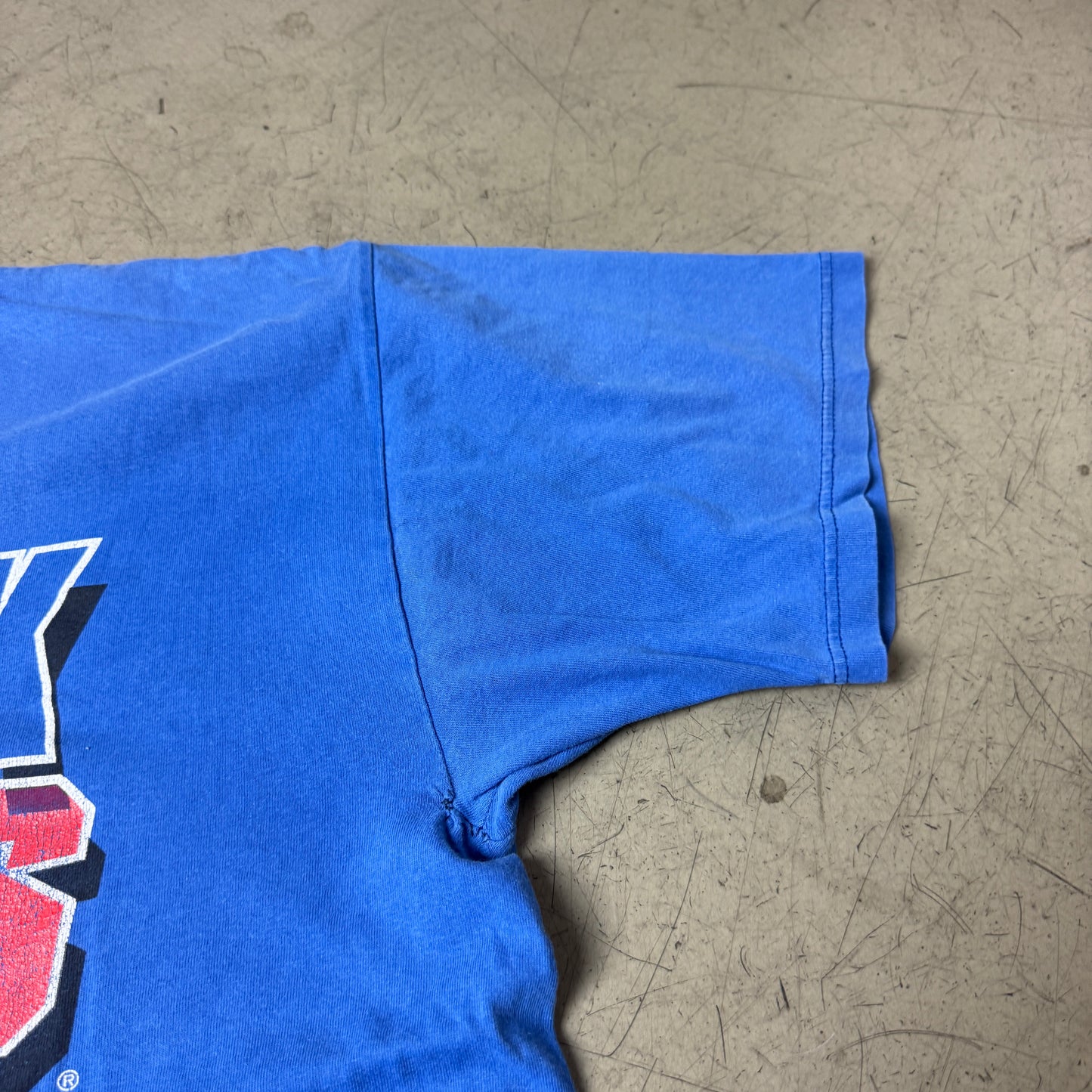 (XXL) Repaired New York Rangers Tshirt Faded Blau