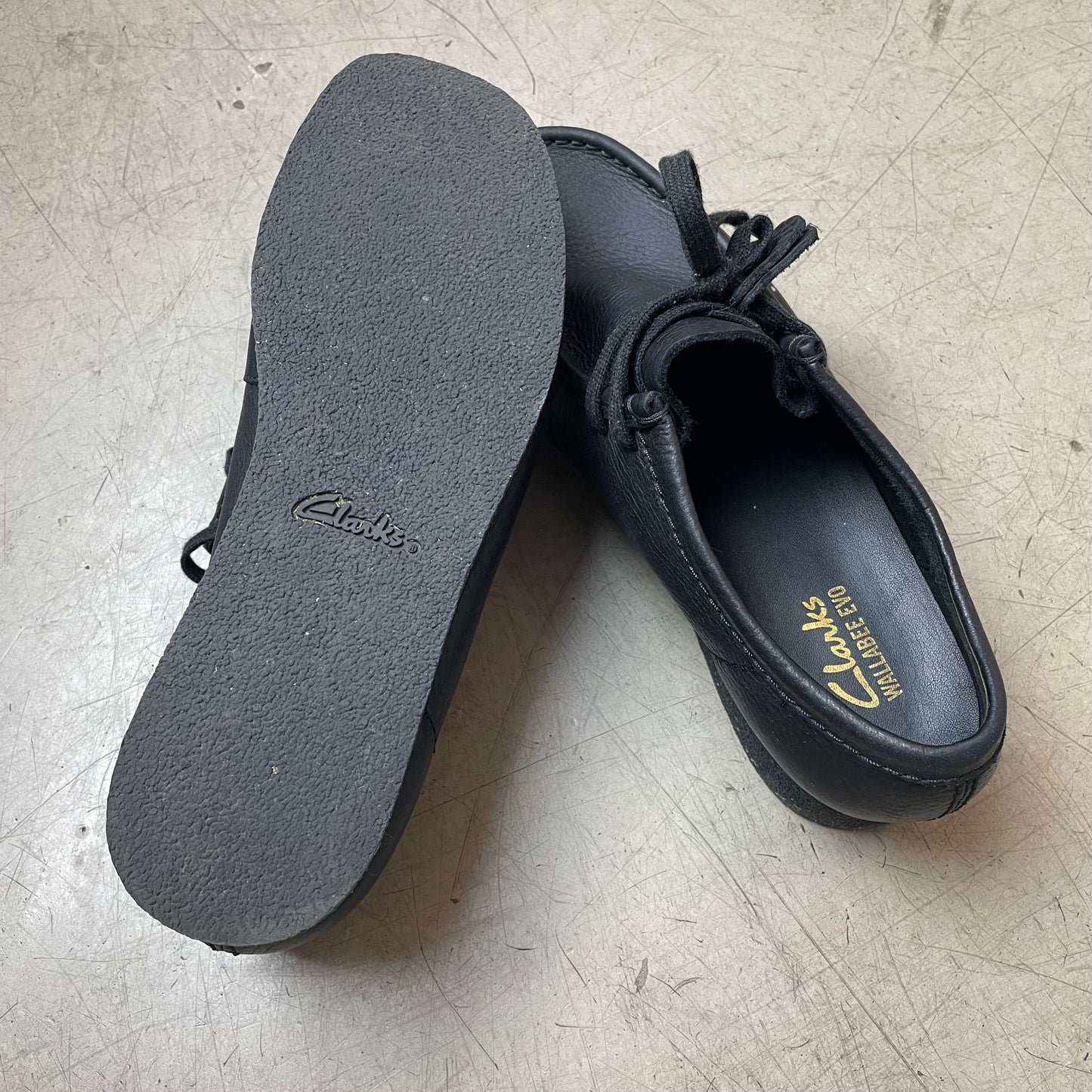 (41) Clarks Wallabee Sneaker Leder Schuh schwarz