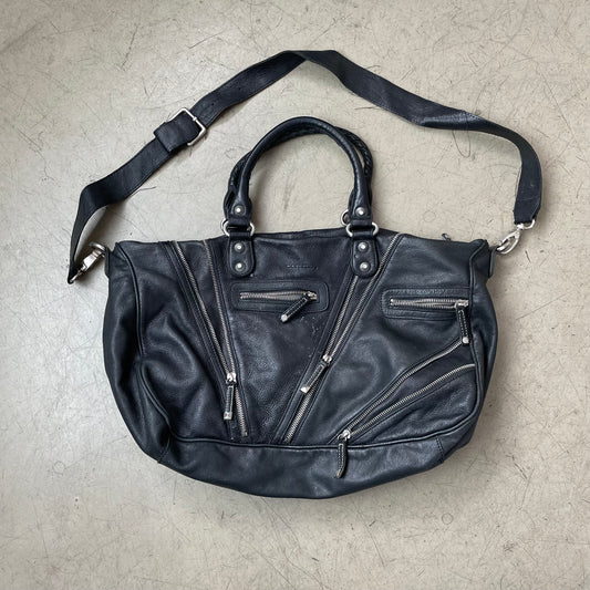 Comma Leder Bag Tasche schwarz Nieten