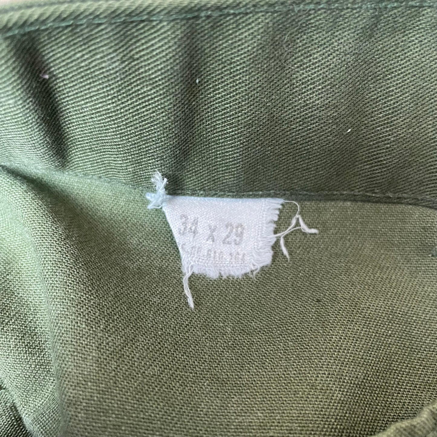 (L) US Army Front Pocket Utility Fatigue Pants faded olivgrün W34L29