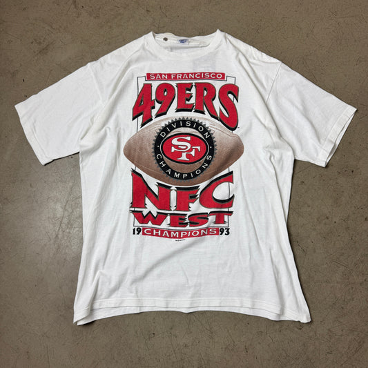 (L-XL) 1993 Starter 49ers T-Shirt