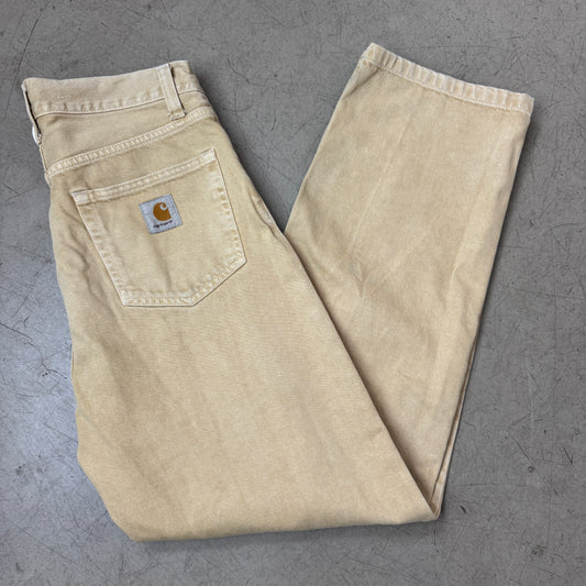 (S-M) Carhartt Jeanshose Beige W28