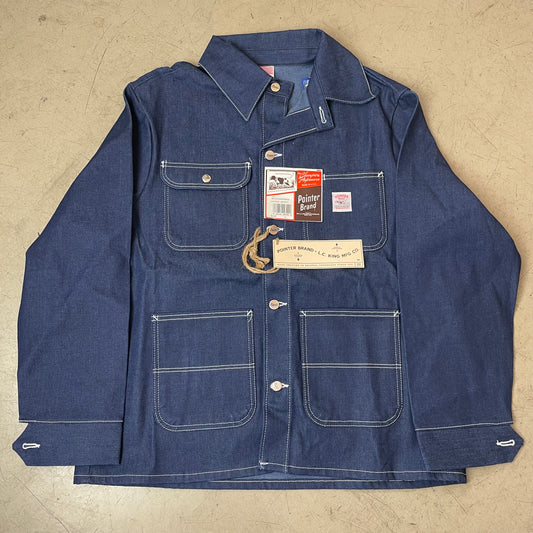 (XL) Pointer Brand US Work Chore Denim Jacket Navy blau Lot 45