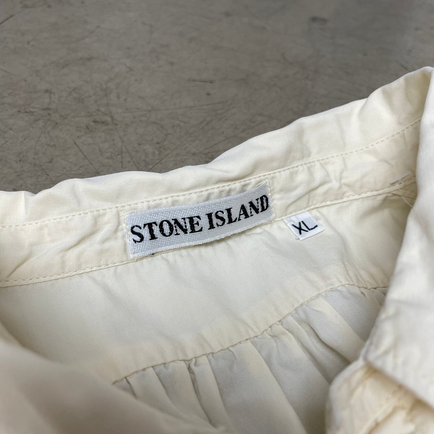 (XL) Vintage Stone Island Marina Pocket Shirt Hemd beige Creme