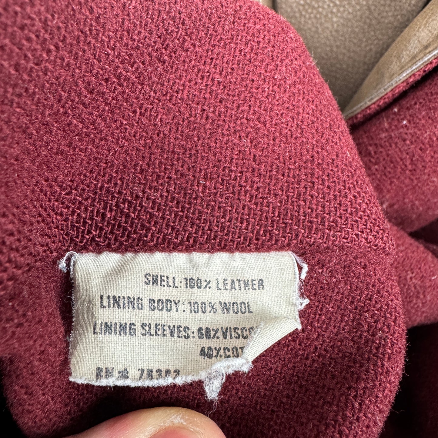 (M) TIMBERLAND LEDERJACKE