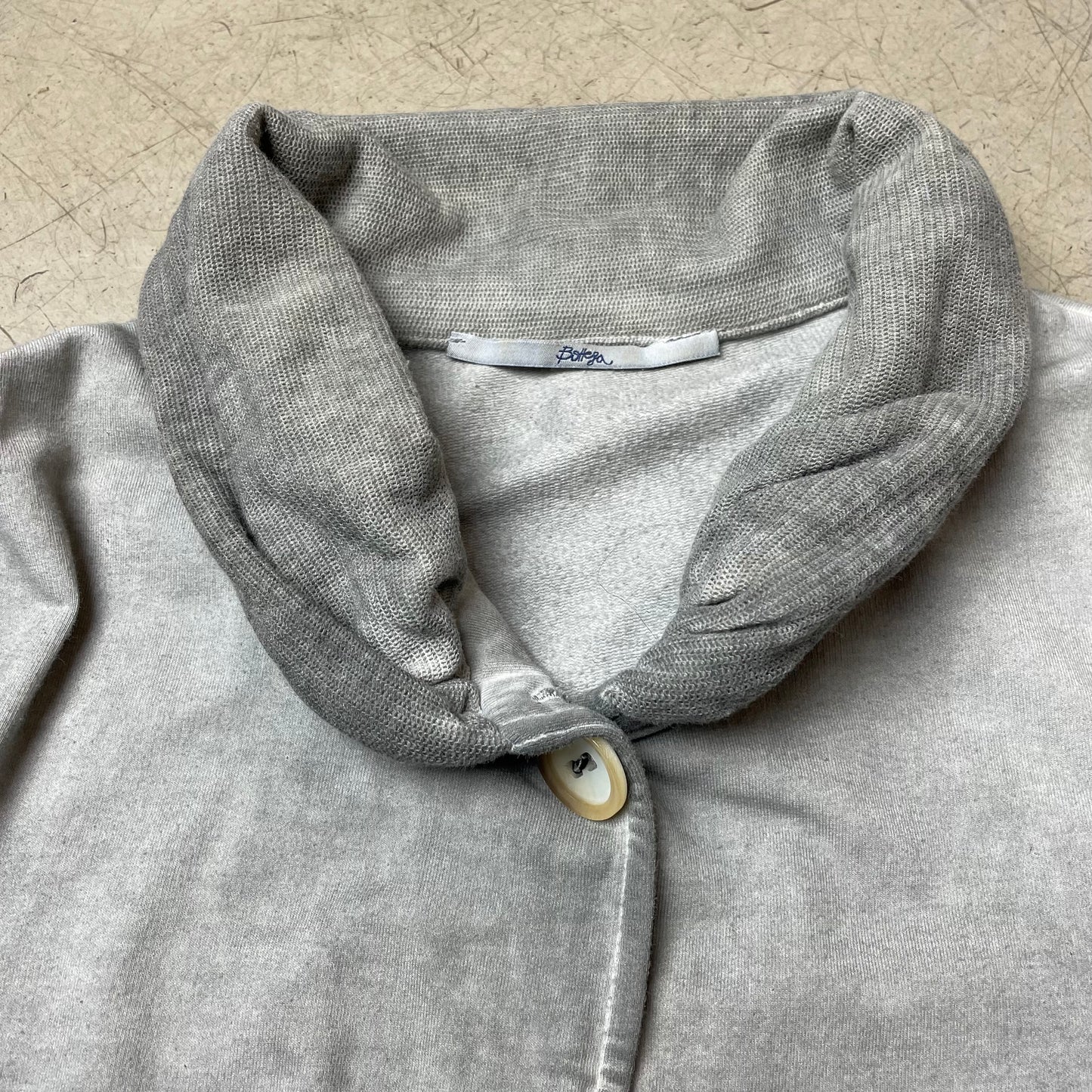 (XL) Bottega Cotton Cardigan Faded hellgrau