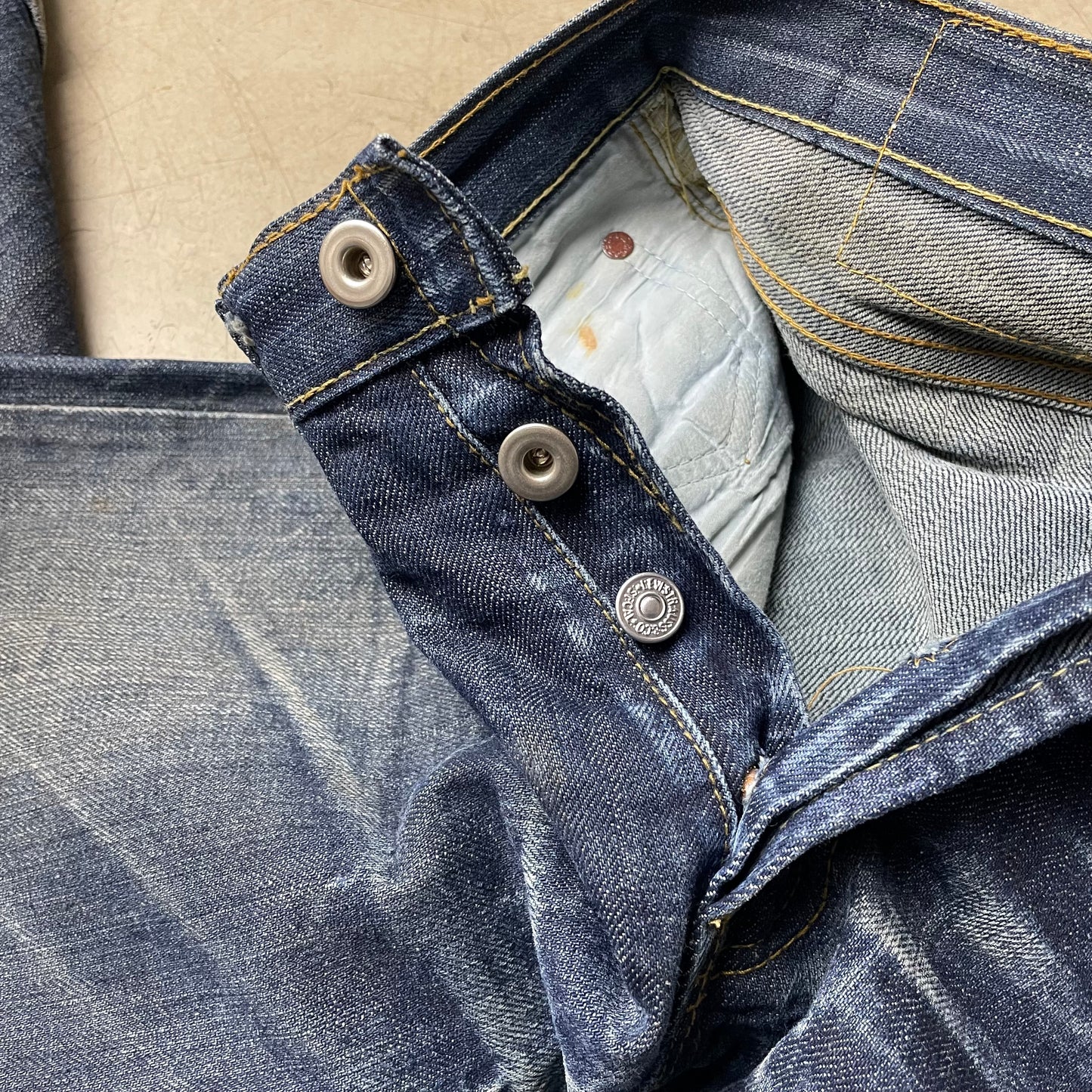 (M) Vintage 1993 Levi’s Big E Selvedge Selvage Jeanshose faded Blue W31/L30