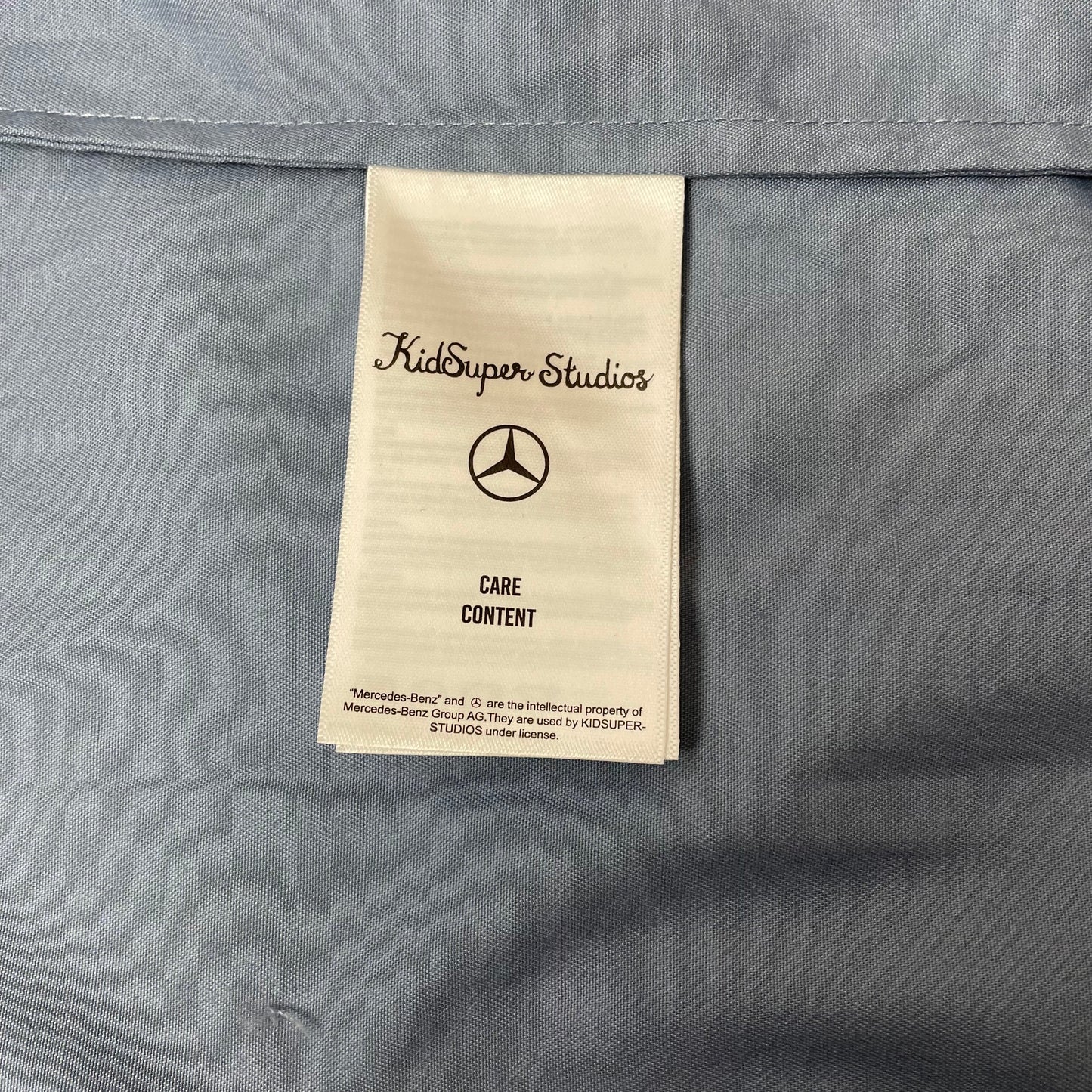 (M) Kid Super x Mercedes Kurzarm Hemd hellblau