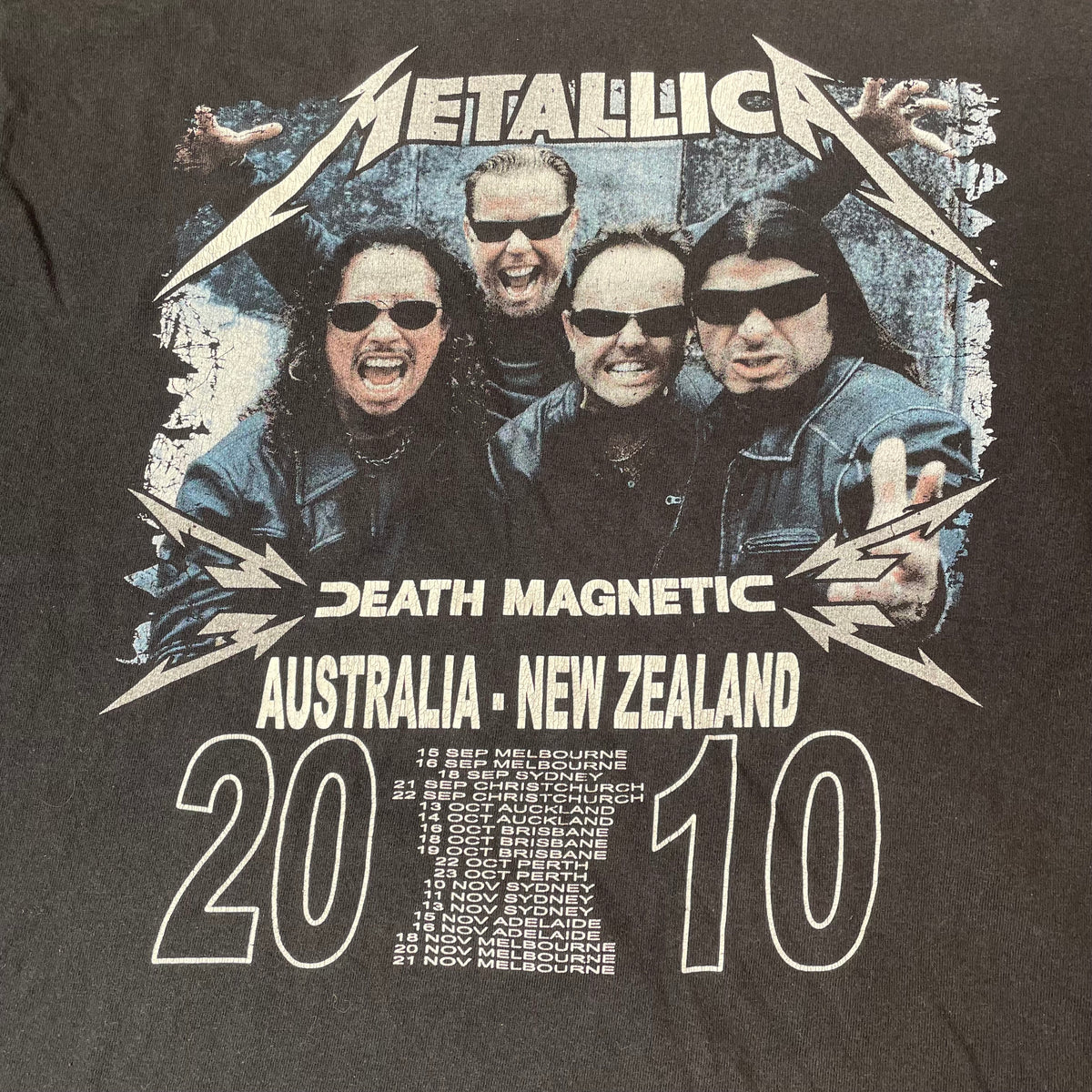 (XL) Metallica 2010 Death Magnetic Band Tour Tshirt schwarz