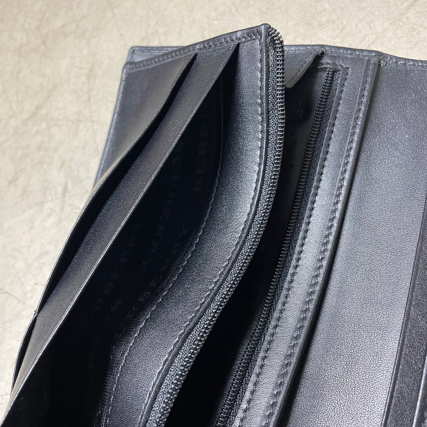 Burberry London Leder Geldbeutel schwarz