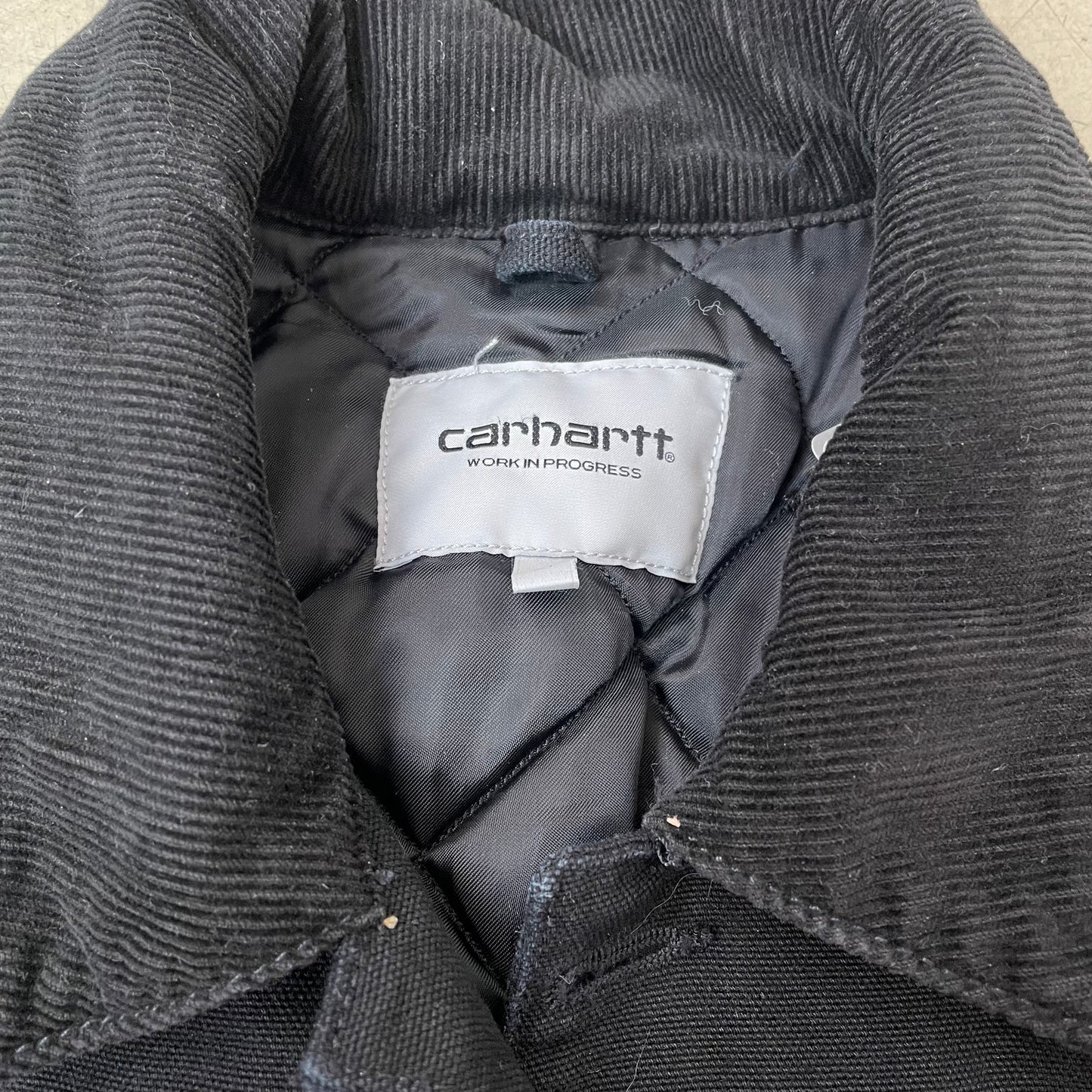 (L) Carhartt Padded Chore Jacket Workwear schwarz