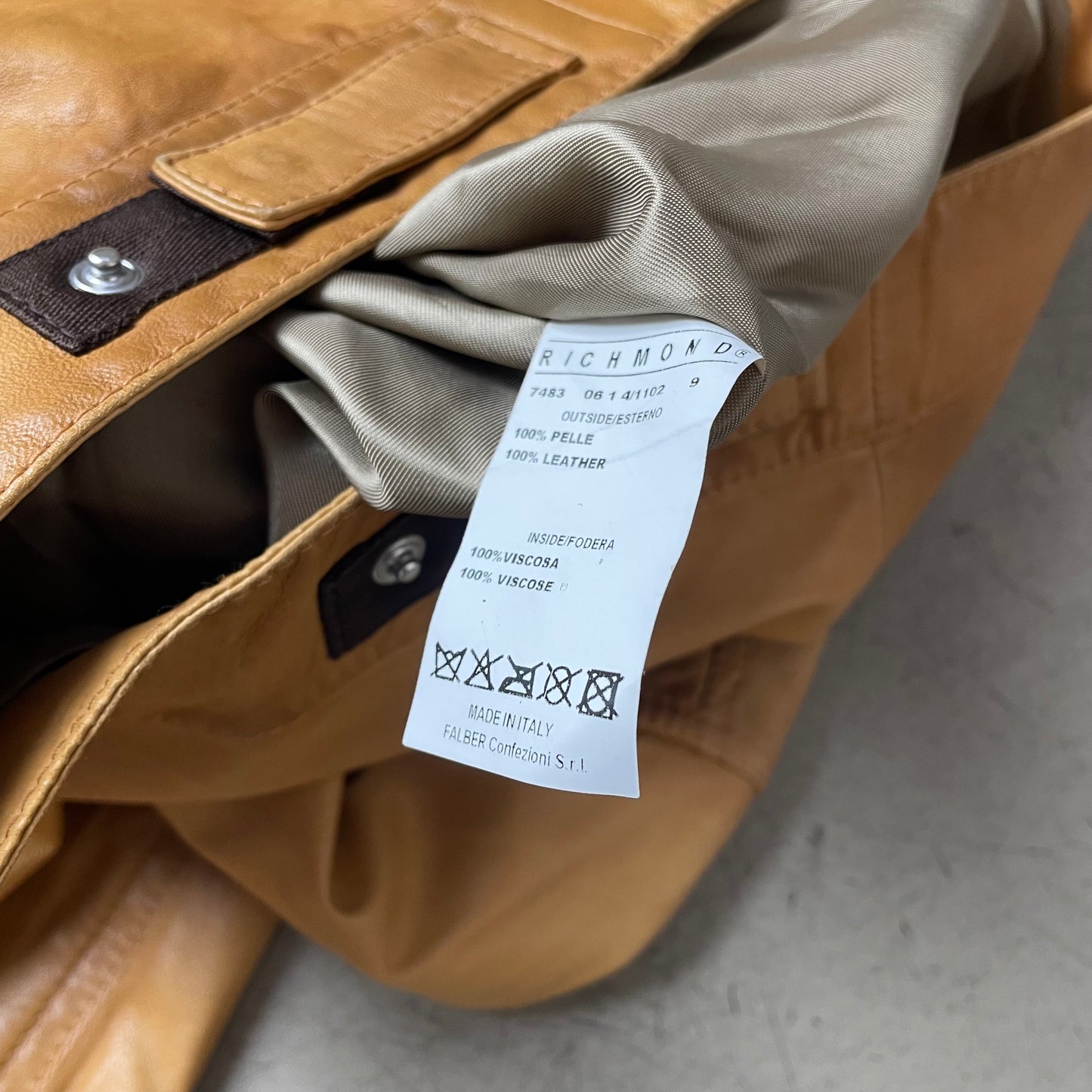 (M) Richmond X Lederjacke braun
