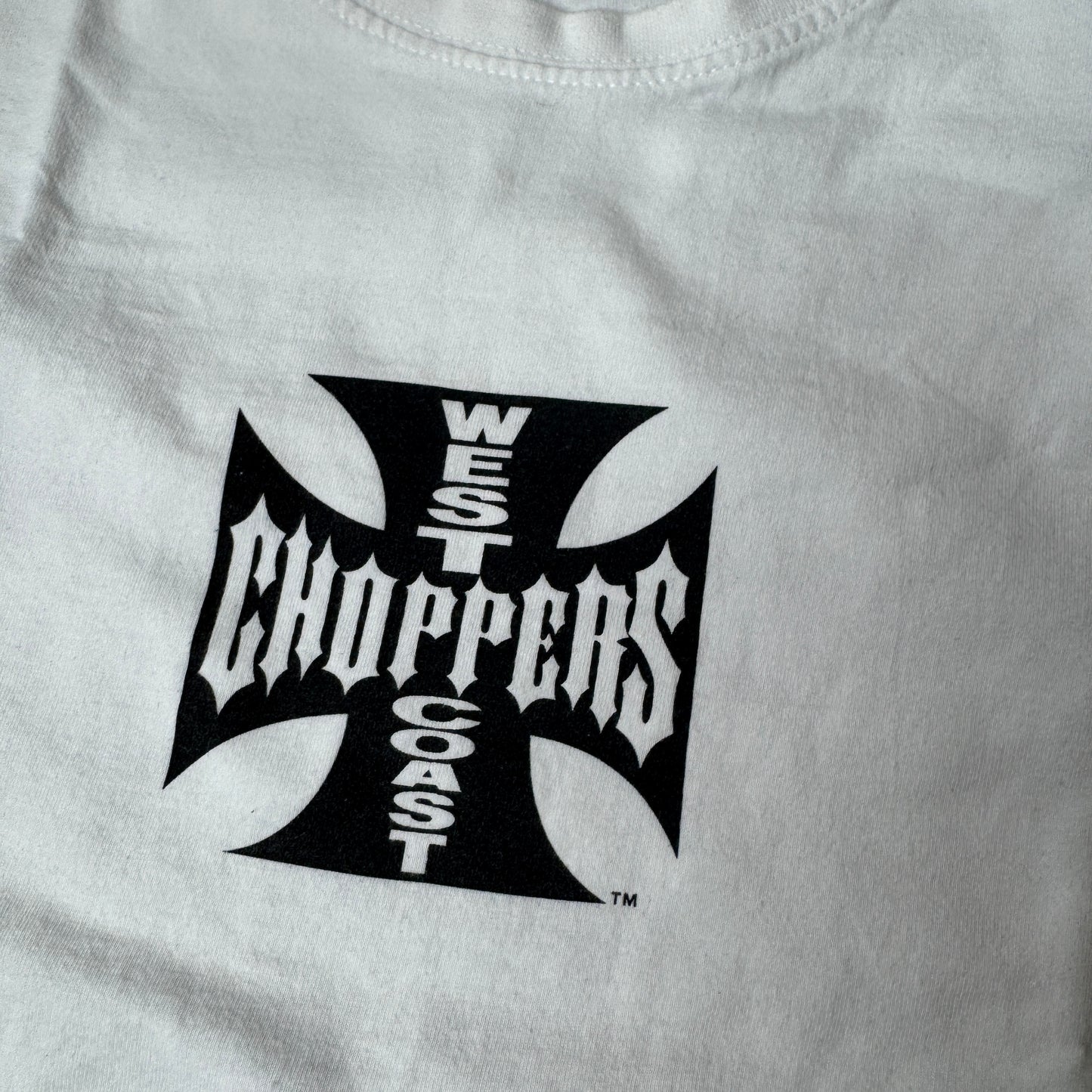 (L) Choppers Biker Big Logo T-Shirt weiß