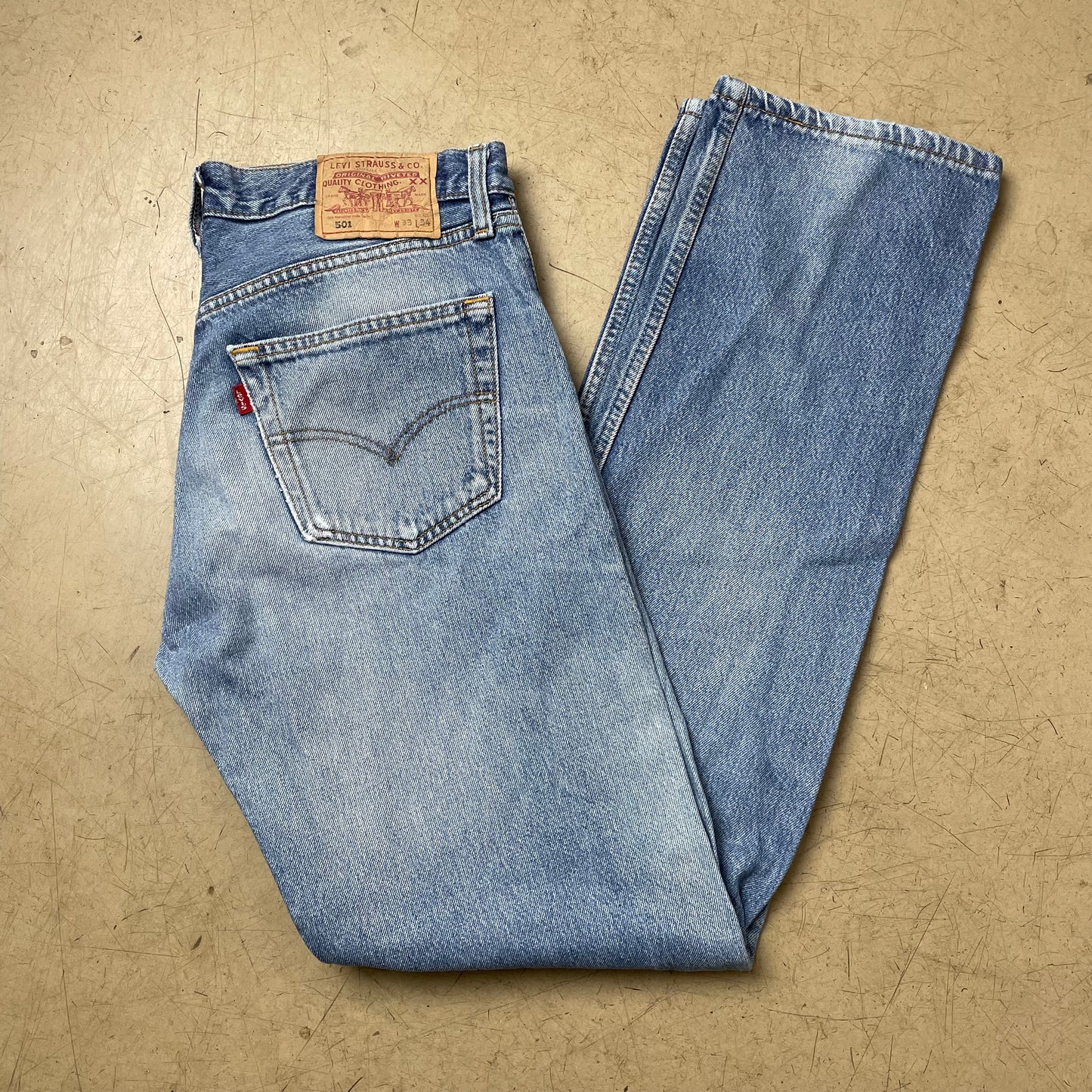 (M) Levi’s 501 Jeanshose hellblau W33L34